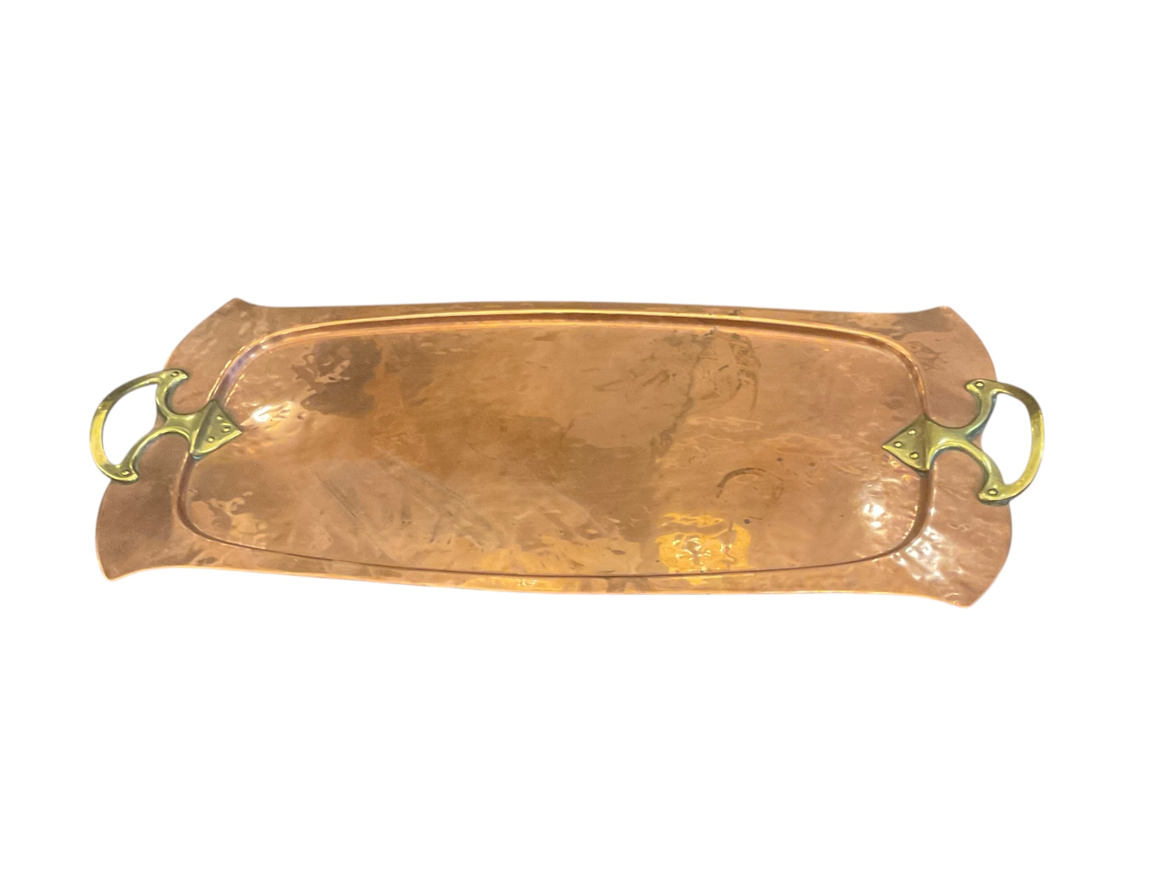 English Copper Art Nouveau Tray