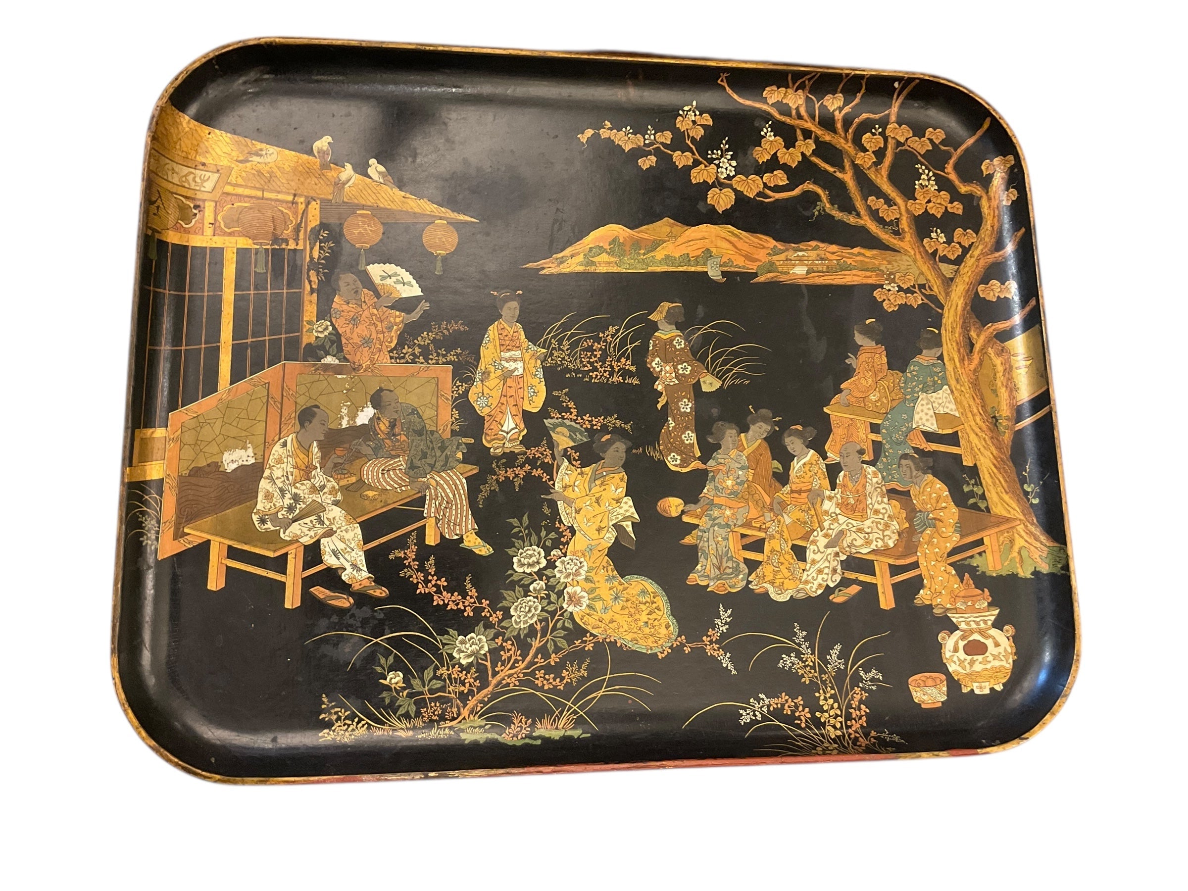 Large Antique Japanese tray