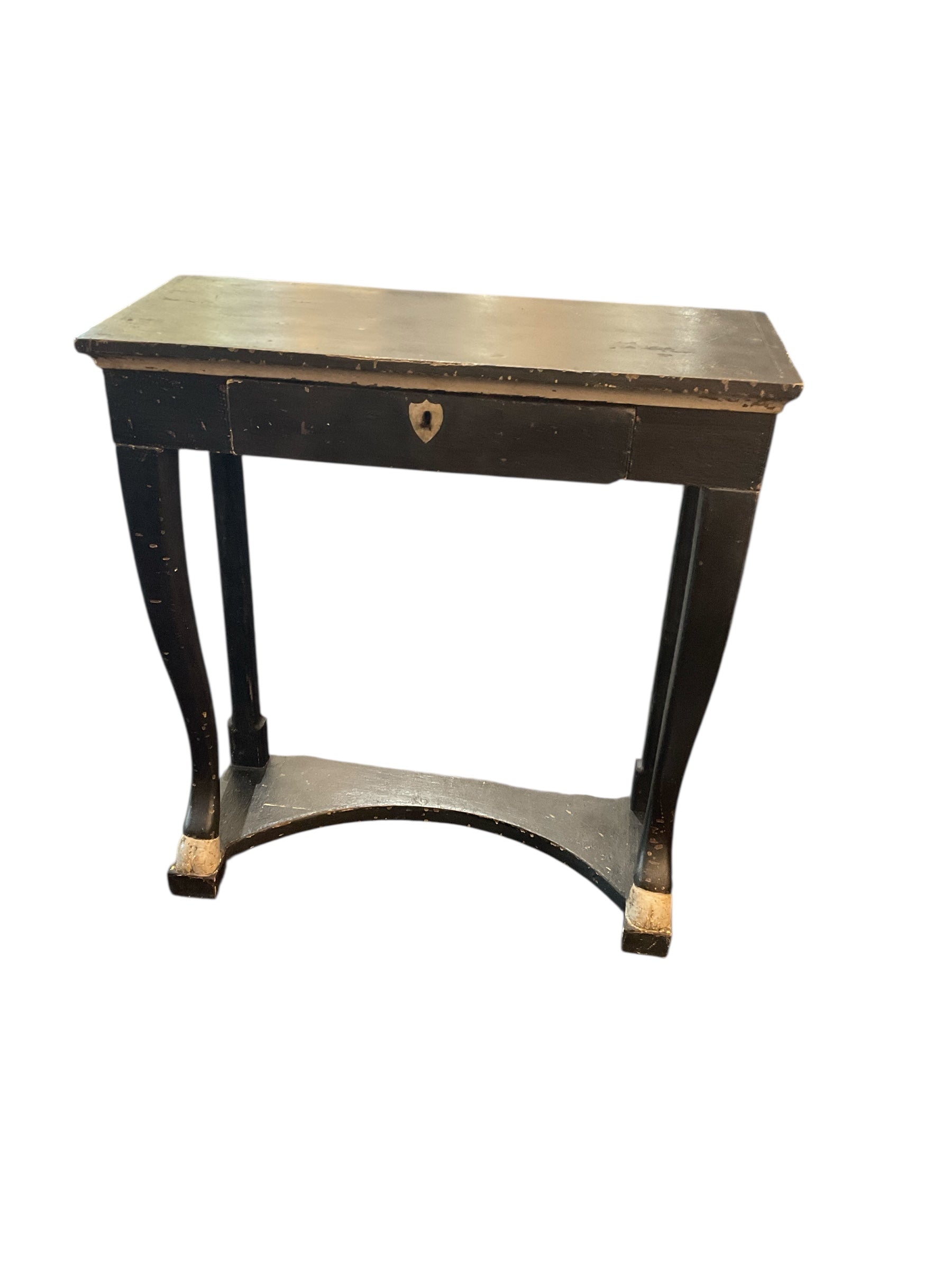 Swedish 19th Century Painted Console or Nightstand With Drawer