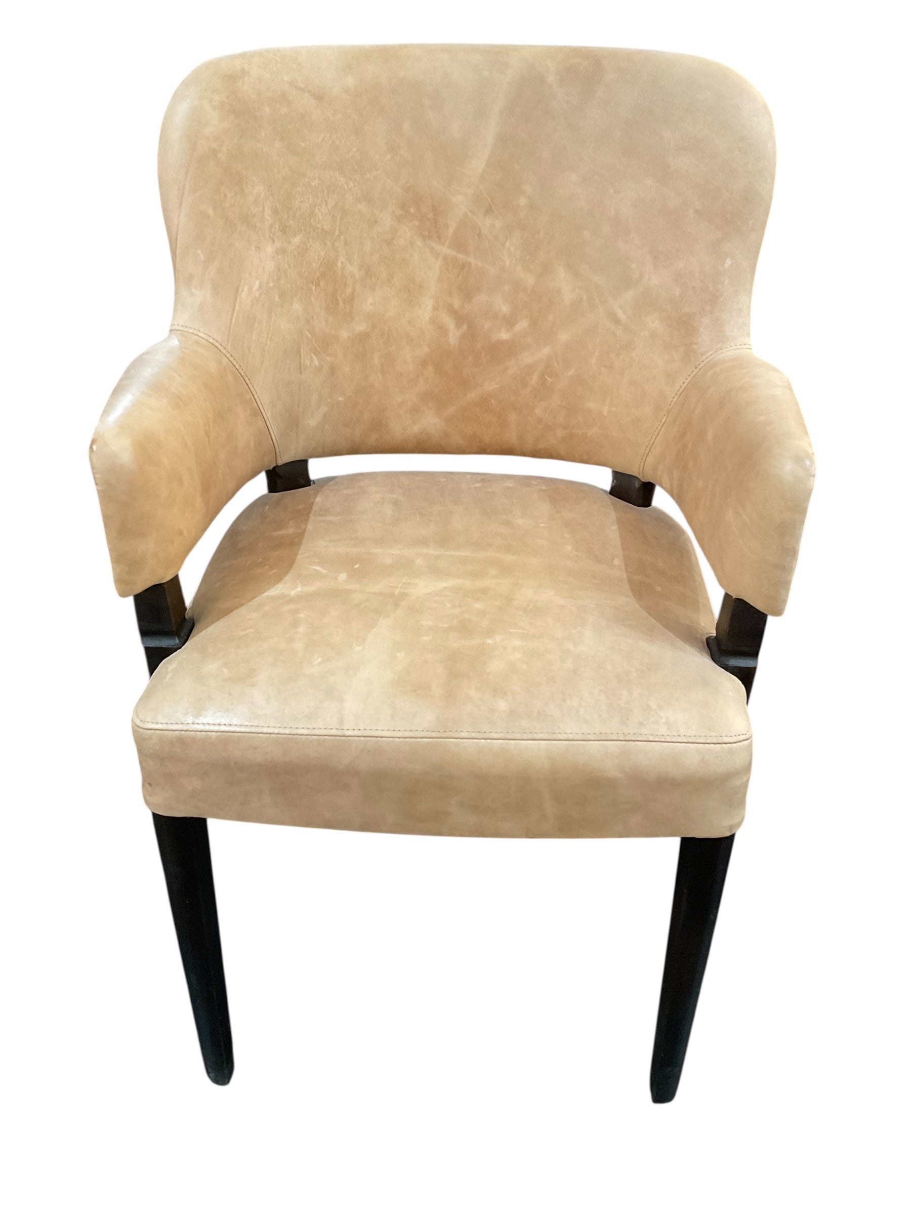Pair of Lucca Studio Melvin Leather Arm Chairs