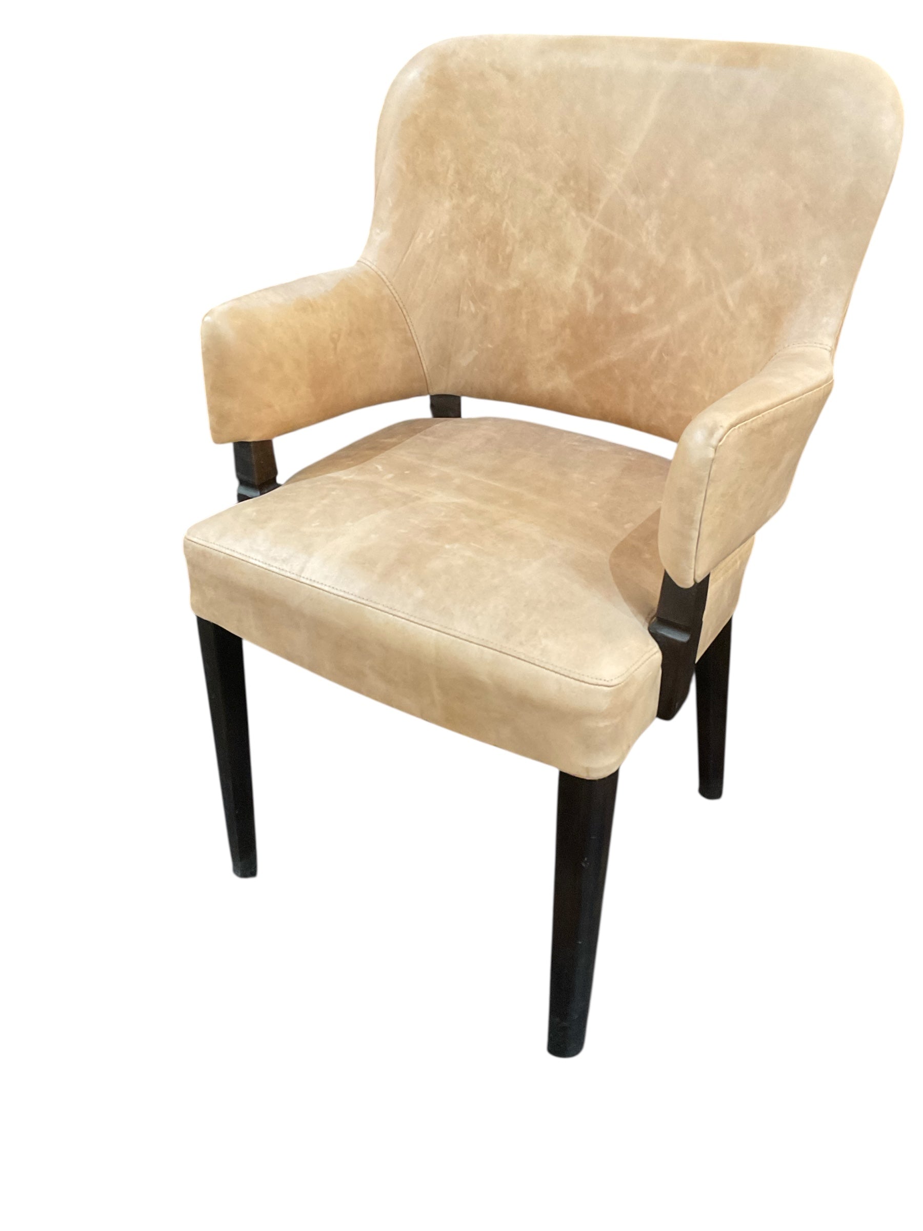 Pair of Lucca Studio Melvin Leather Arm Chairs