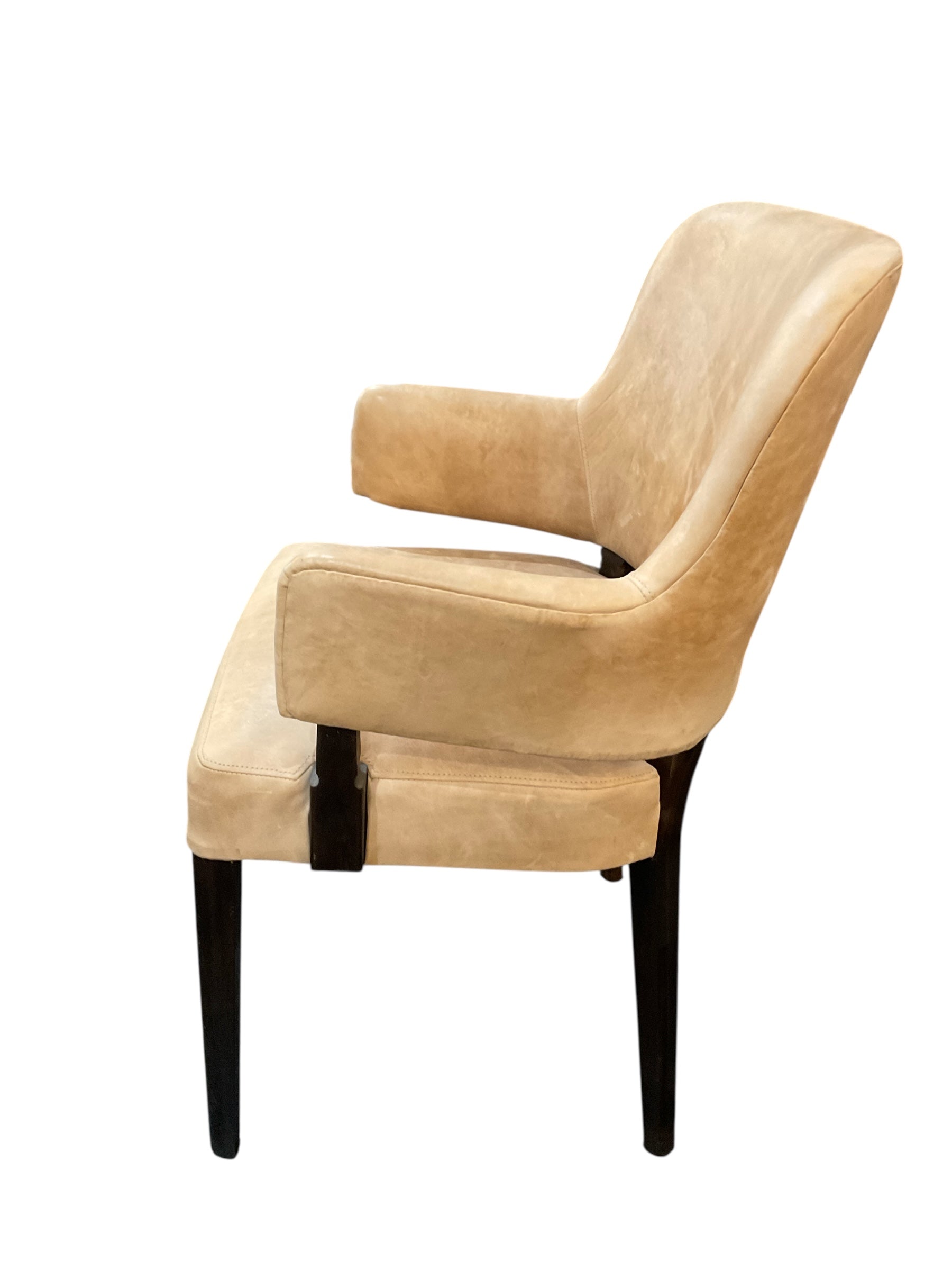 Pair of Lucca Studio Melvin Leather Arm Chairs