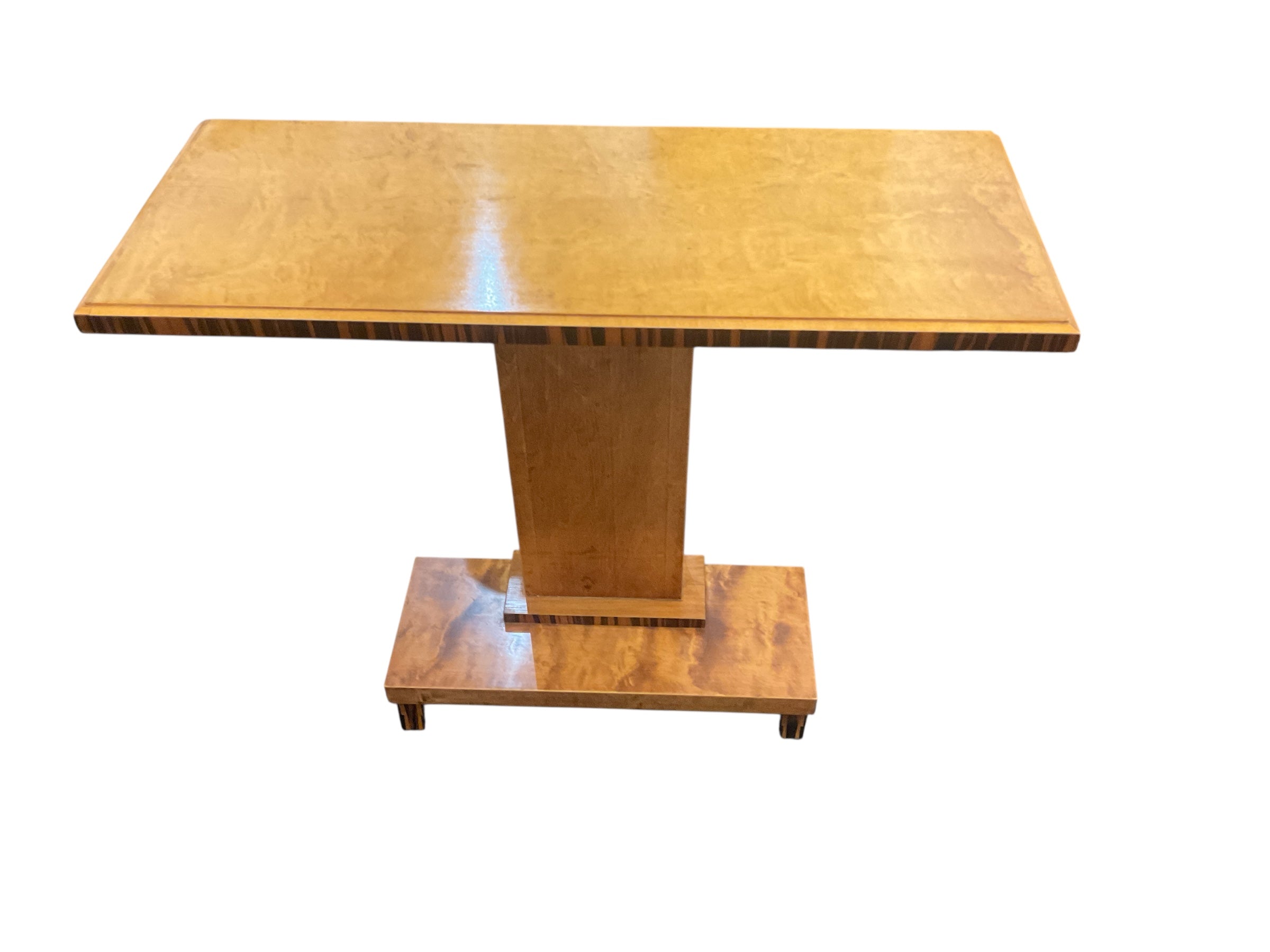 1930's Austrian Burl Wood Console, pair available