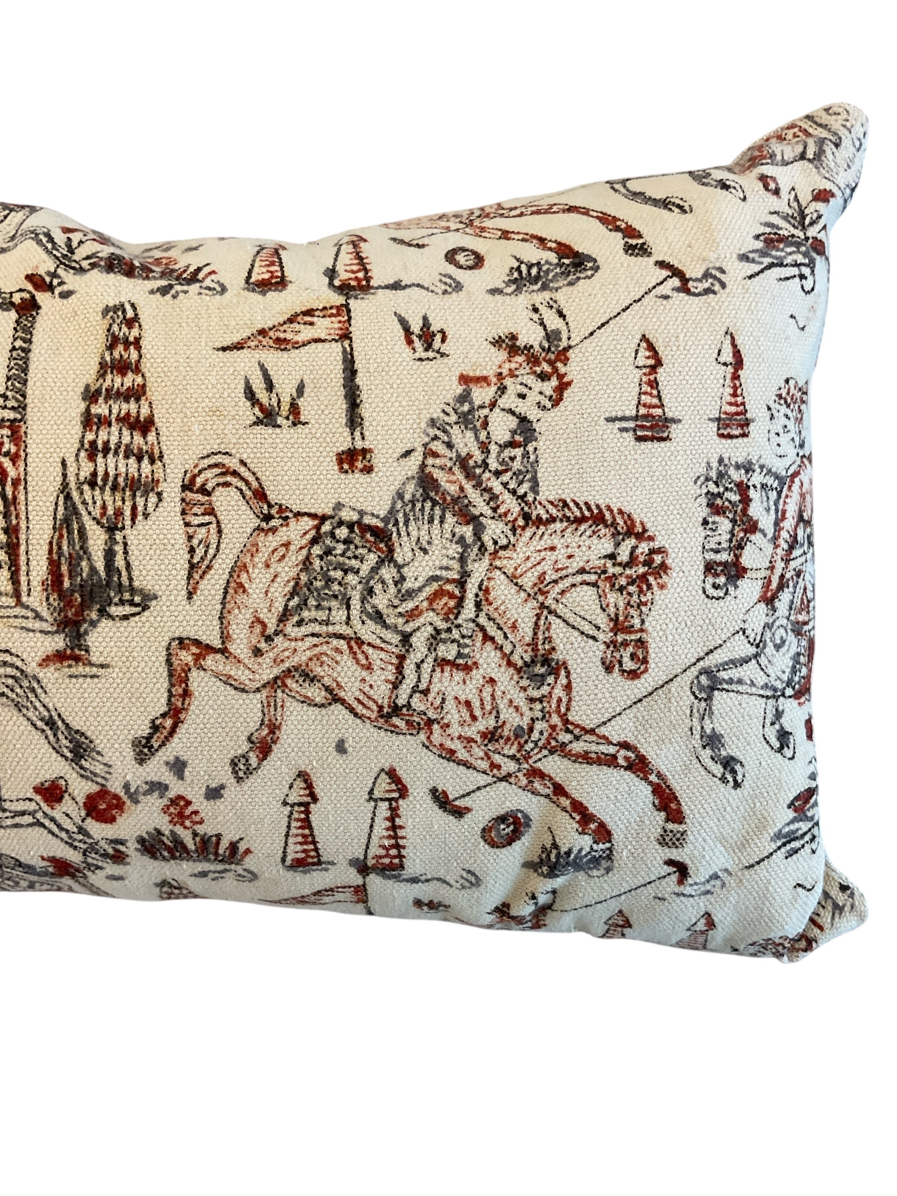 Antique Persian Textile Pillow