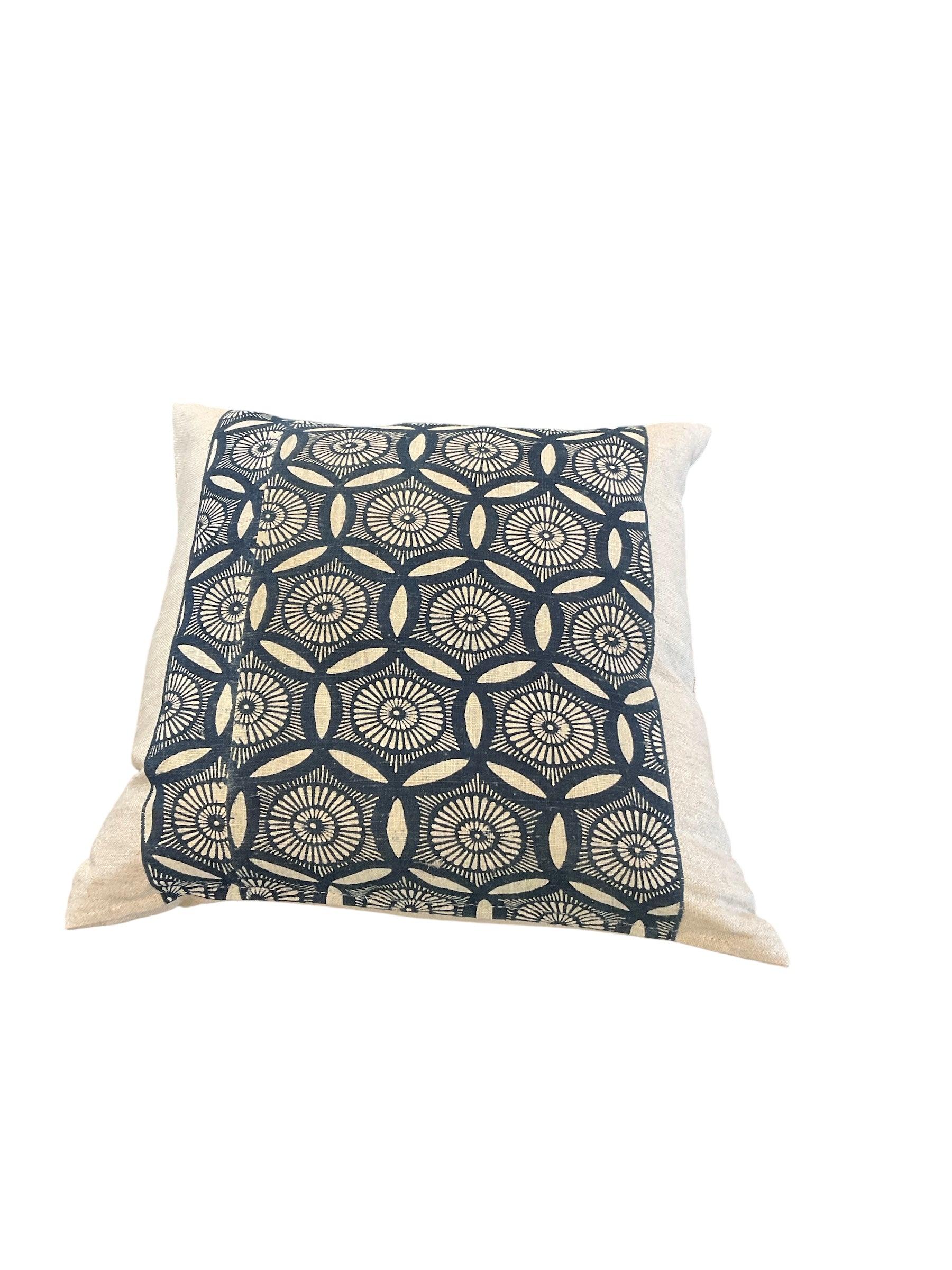 Antique Japanese indigo textile Pillow