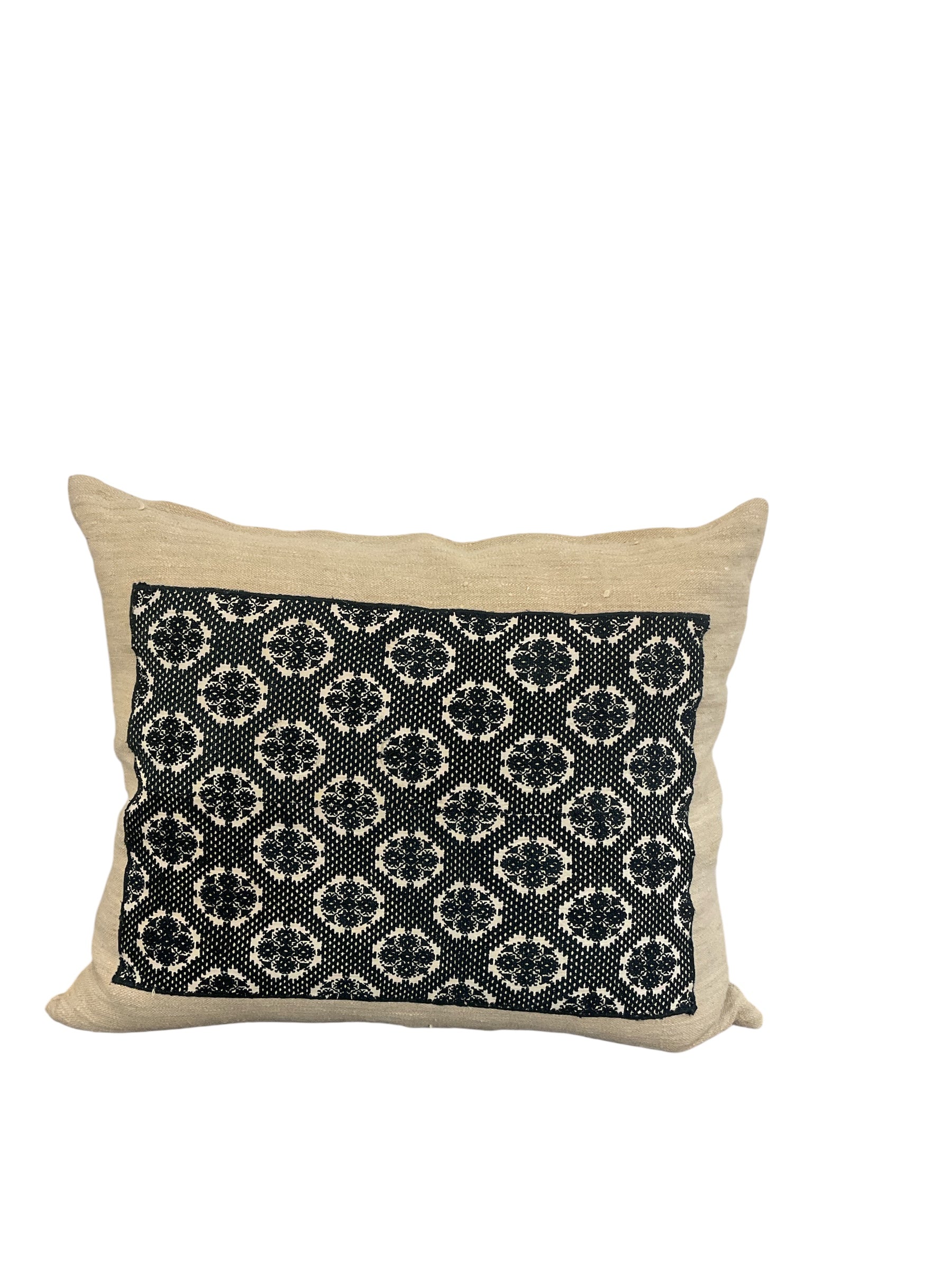 Antique embroidered Moroccan textile Pillow