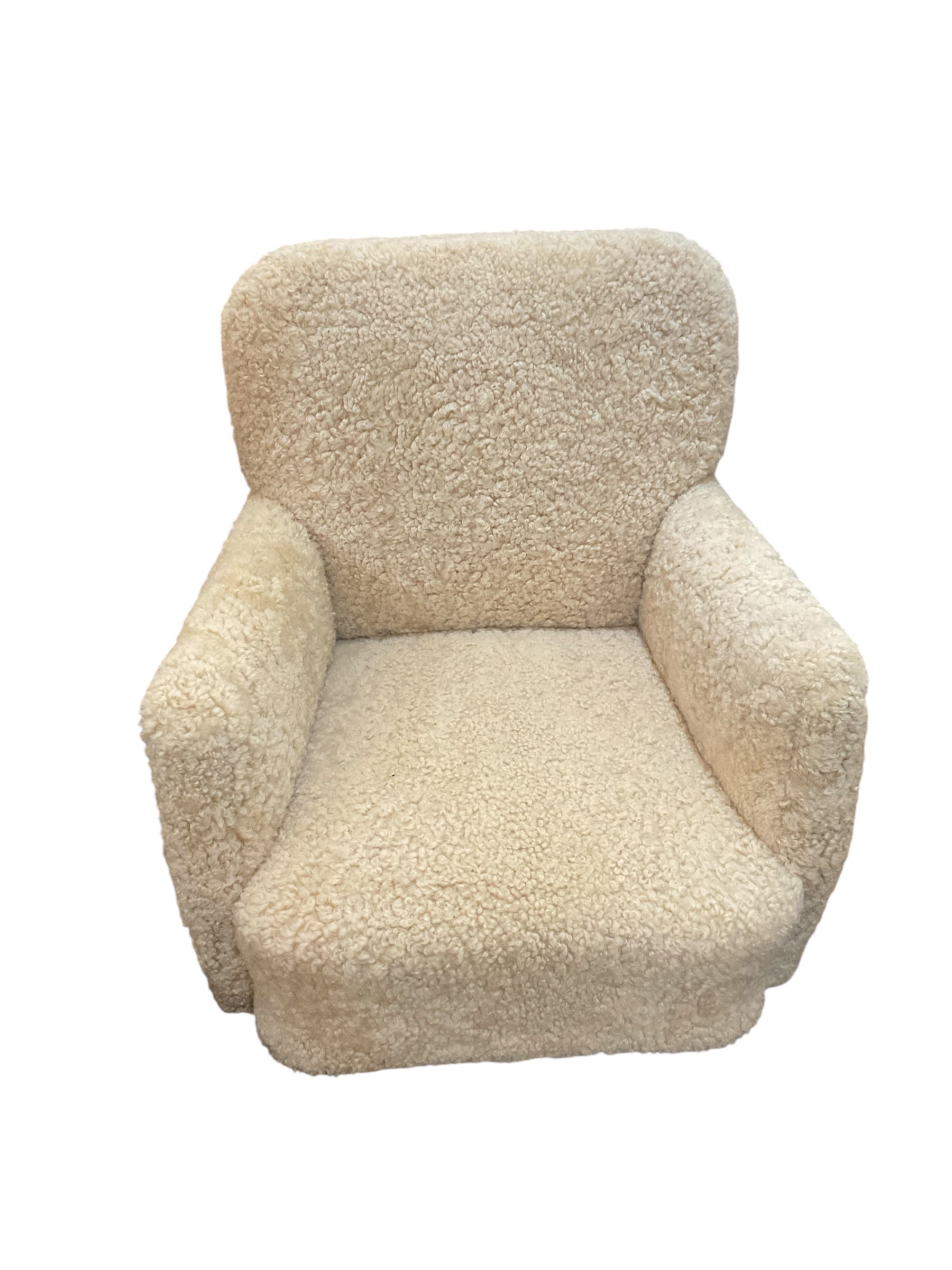 Pair of Danish 1930's Arm Chairs in Shearling