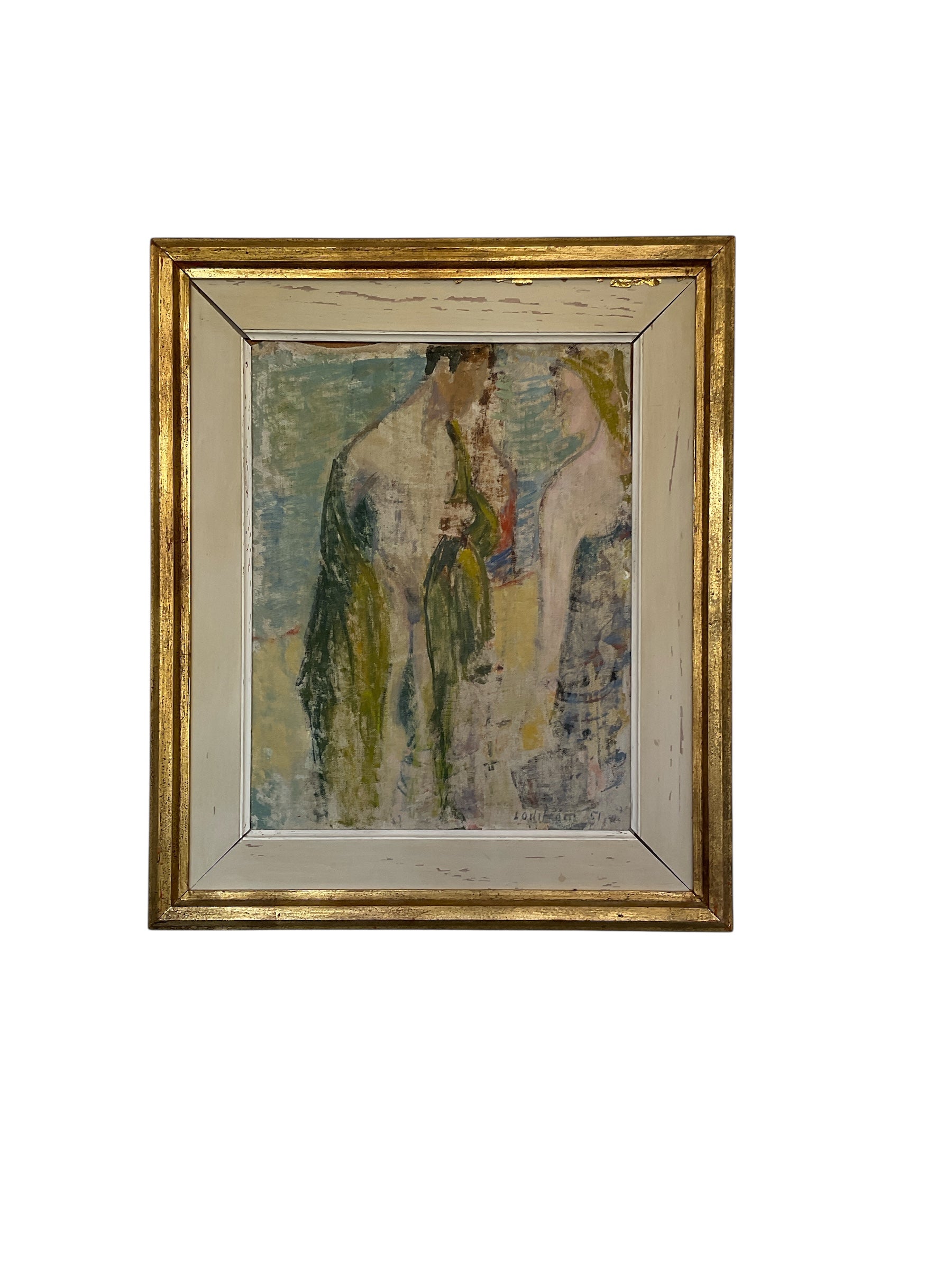 Mid Century Swedish Artist GEORG LODSTRÖM Oil on Panel