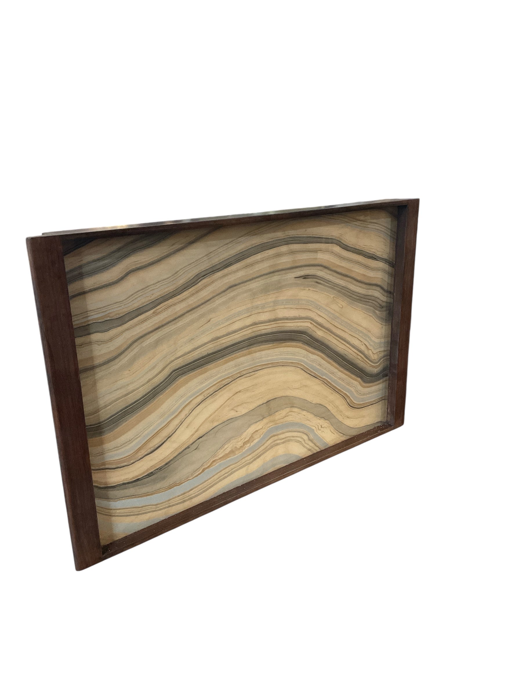 Vintage Italian Marbleized Paper Tray