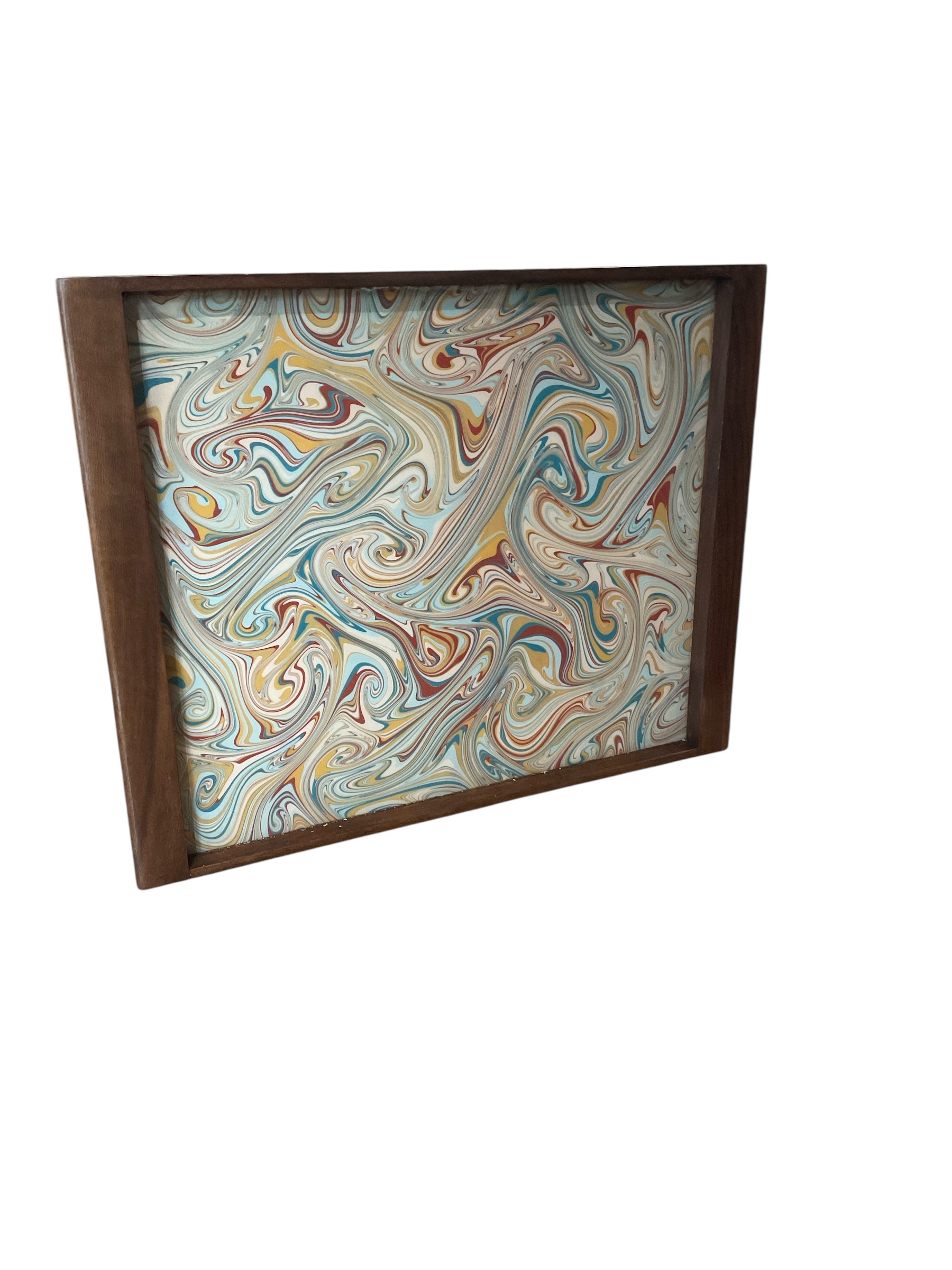 Vintage Italian Marbleized Paper Tray