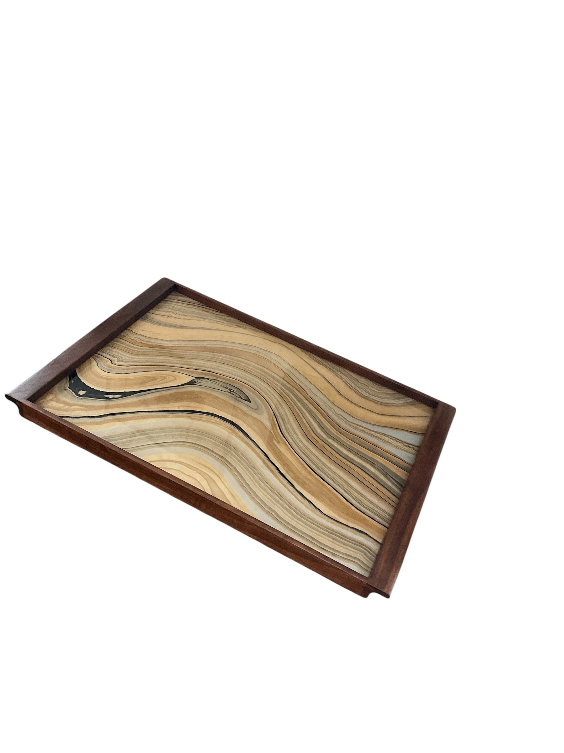 Vintage Italian Marbleized Paper Tray