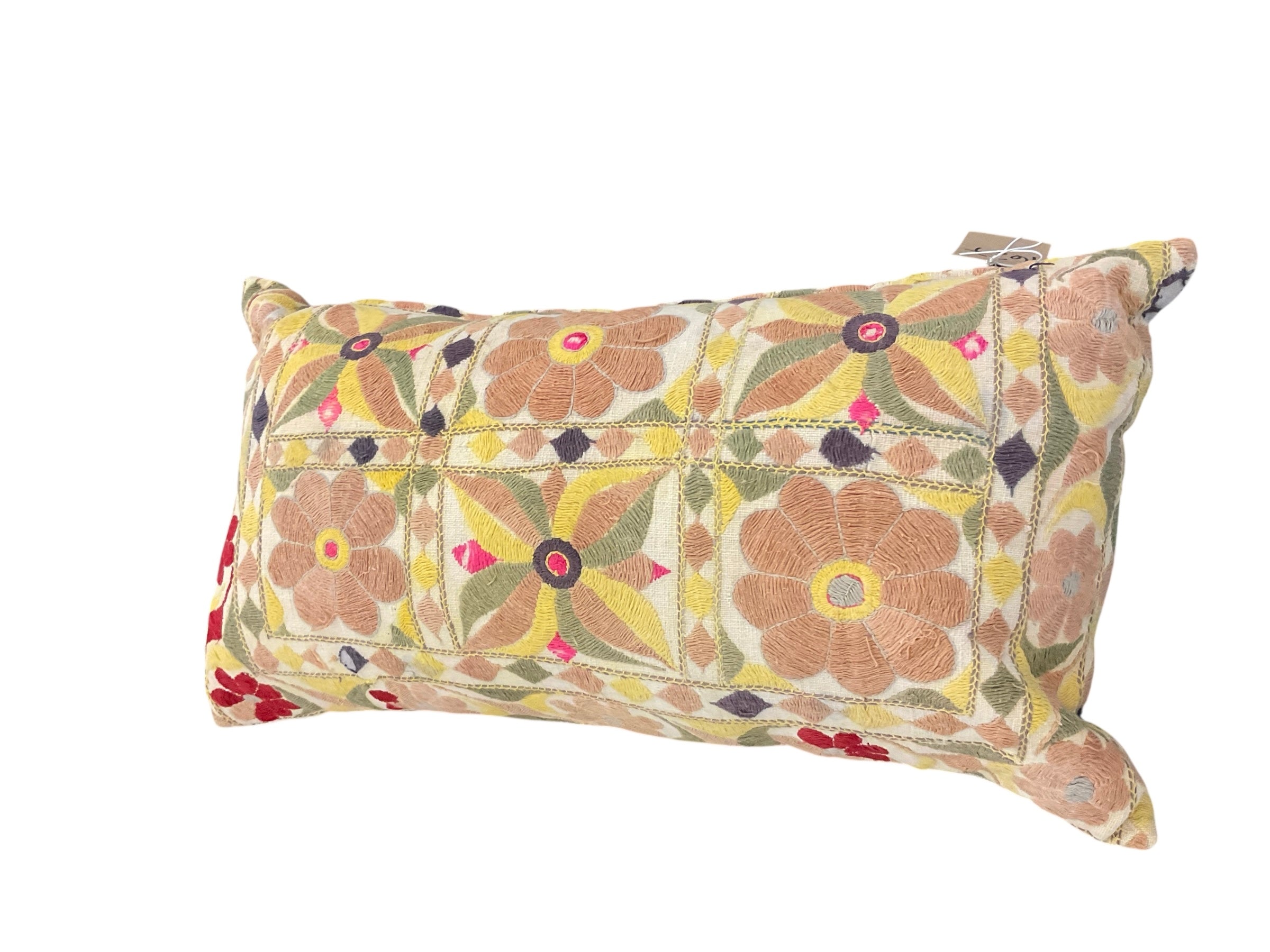 19th Century Embroidery Pillow