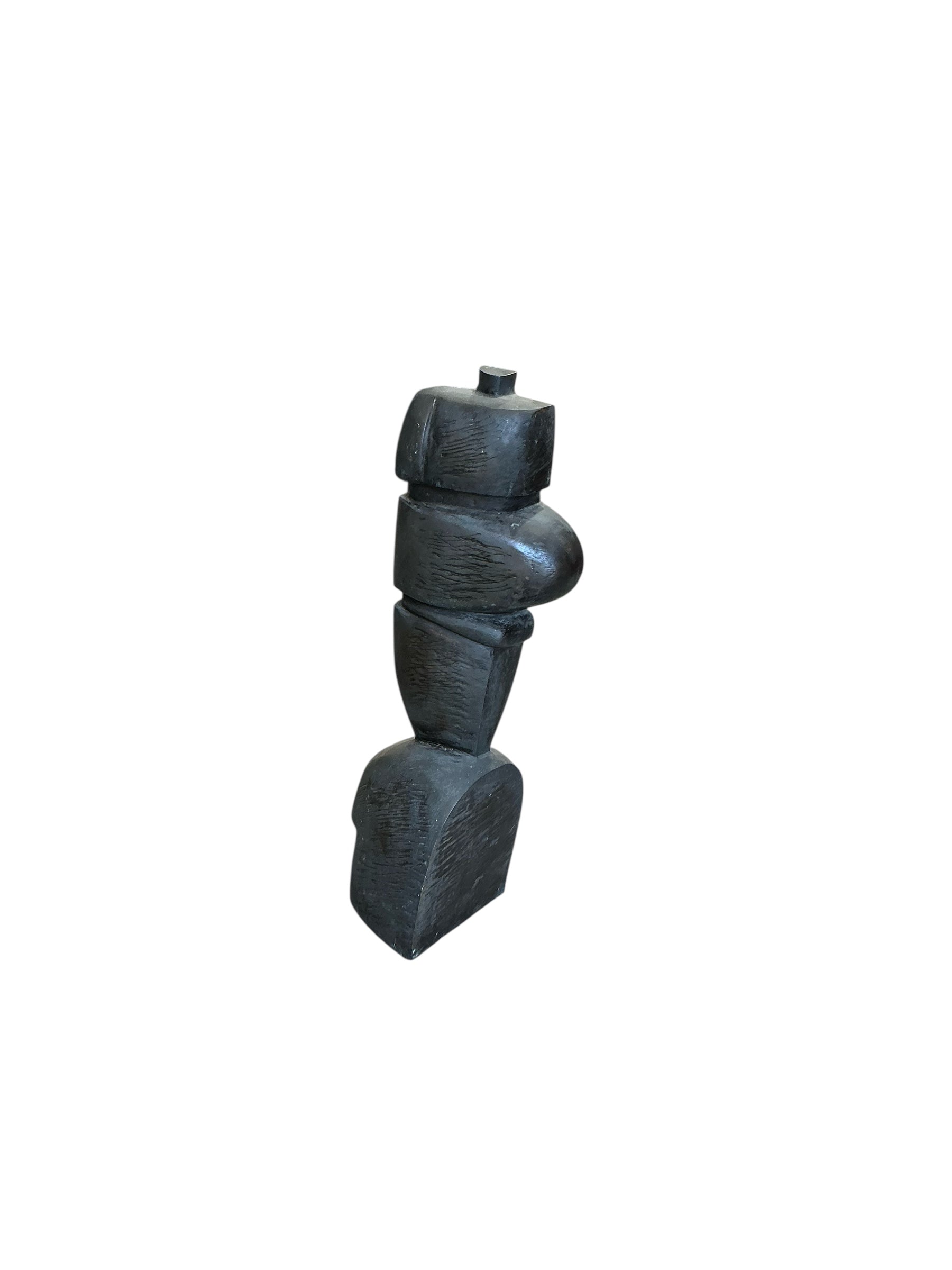Spanish Solid Bronze Modernist Sculpture