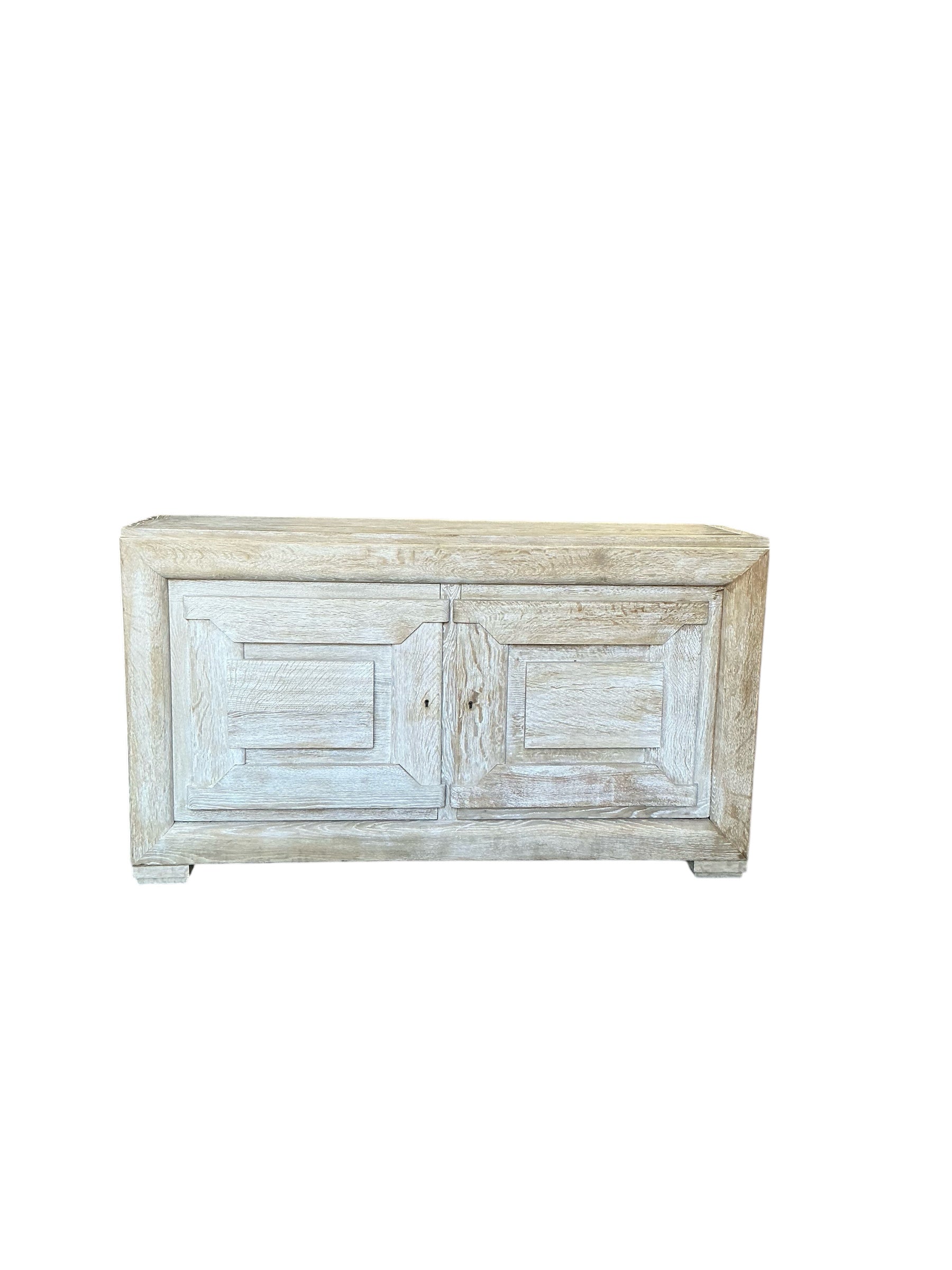1930's French Oak Cerused Sideboard