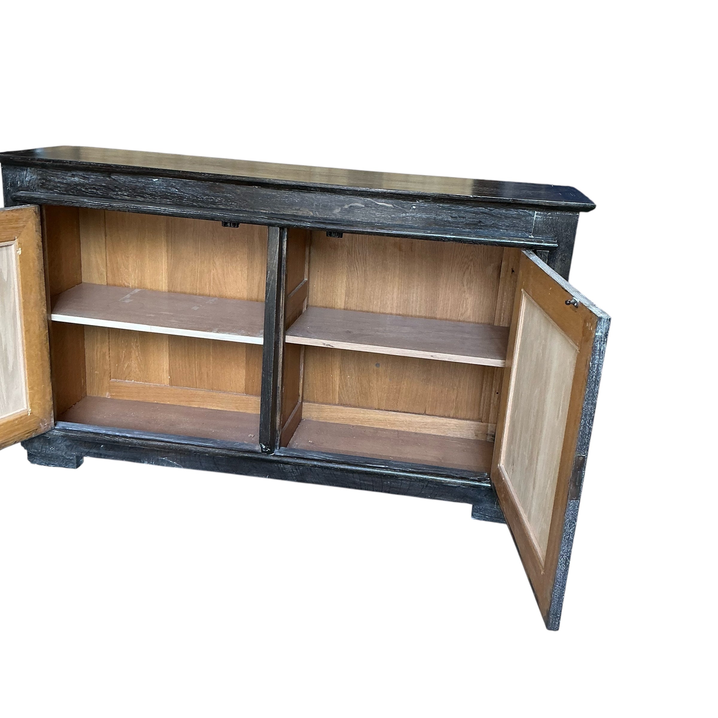 1940's Dark Cerused Oak Sideboard