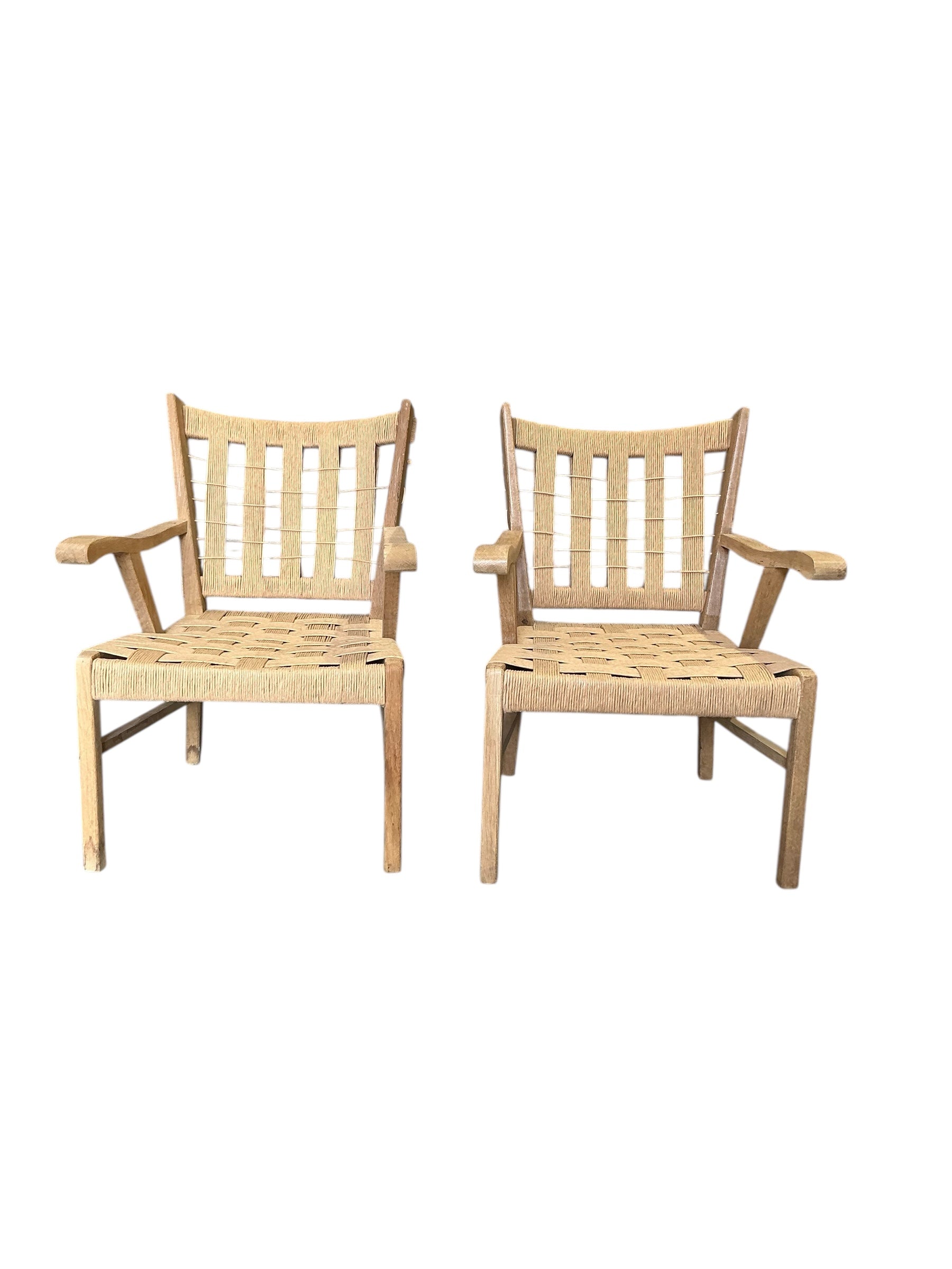 Pair LUCCA Studio Franc Arm Chairs