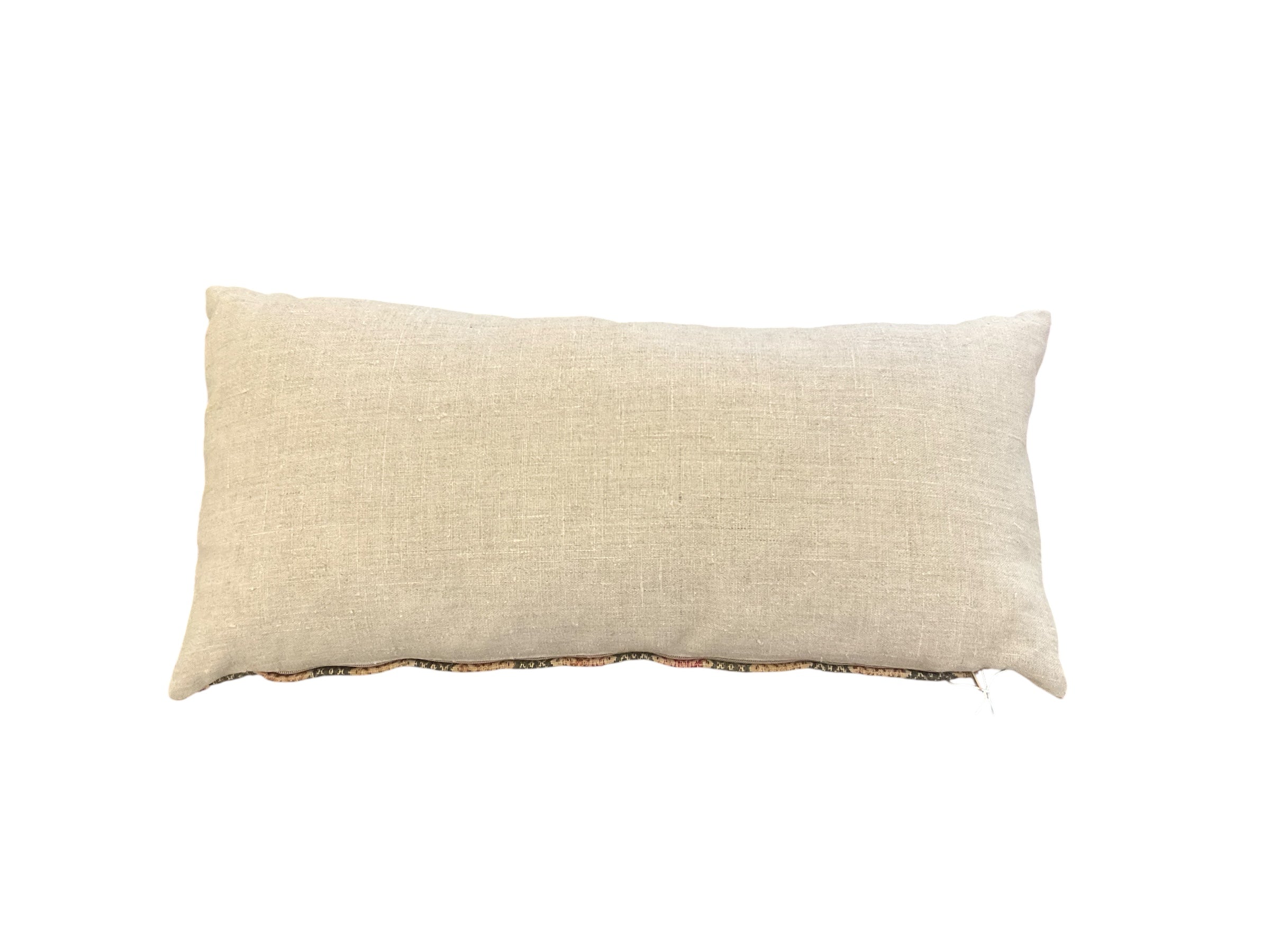 19th Century Central Asia Textile Lumbar Pillow