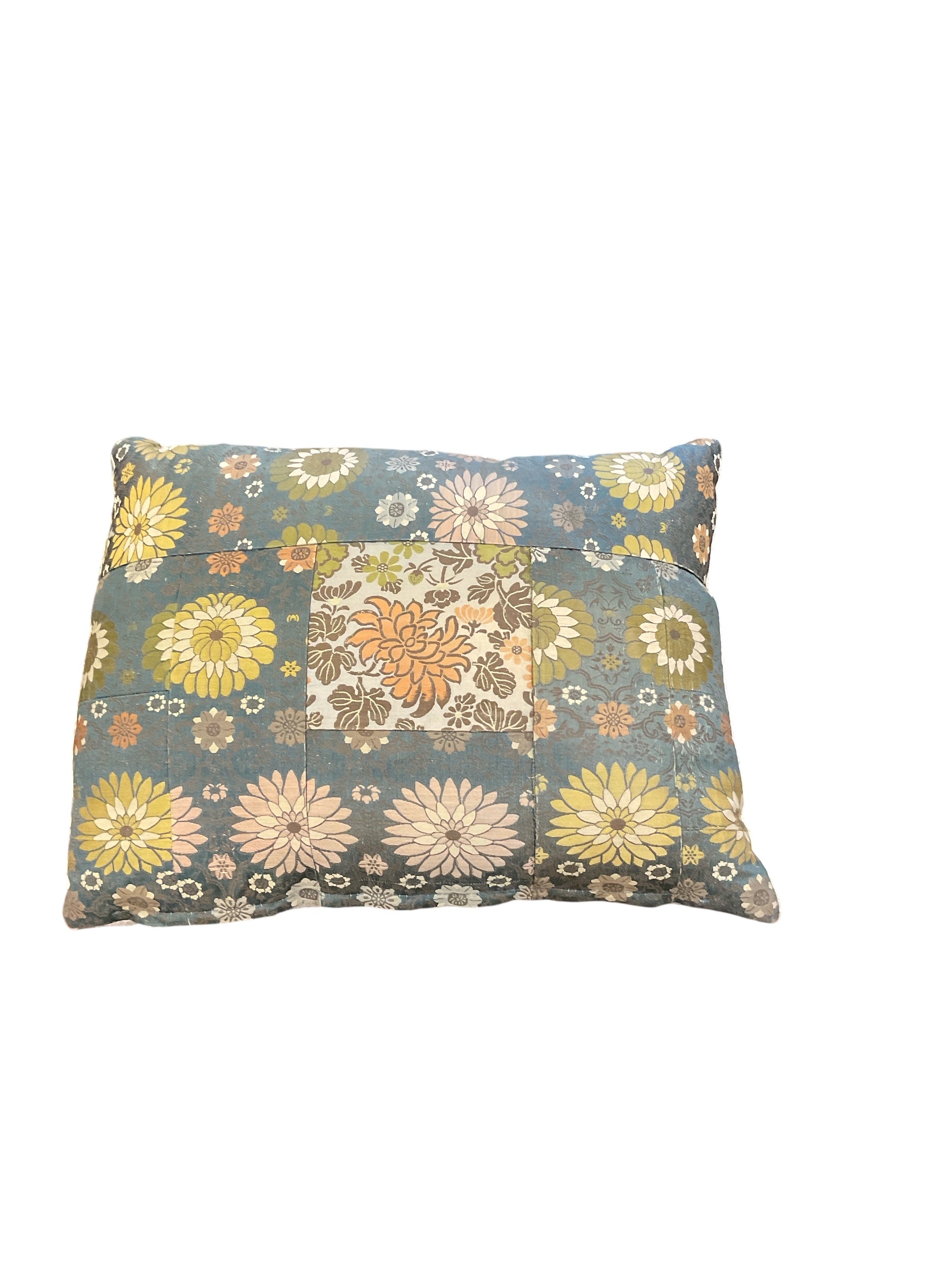 19th Century Japanese "Kesha" Textile Pillow