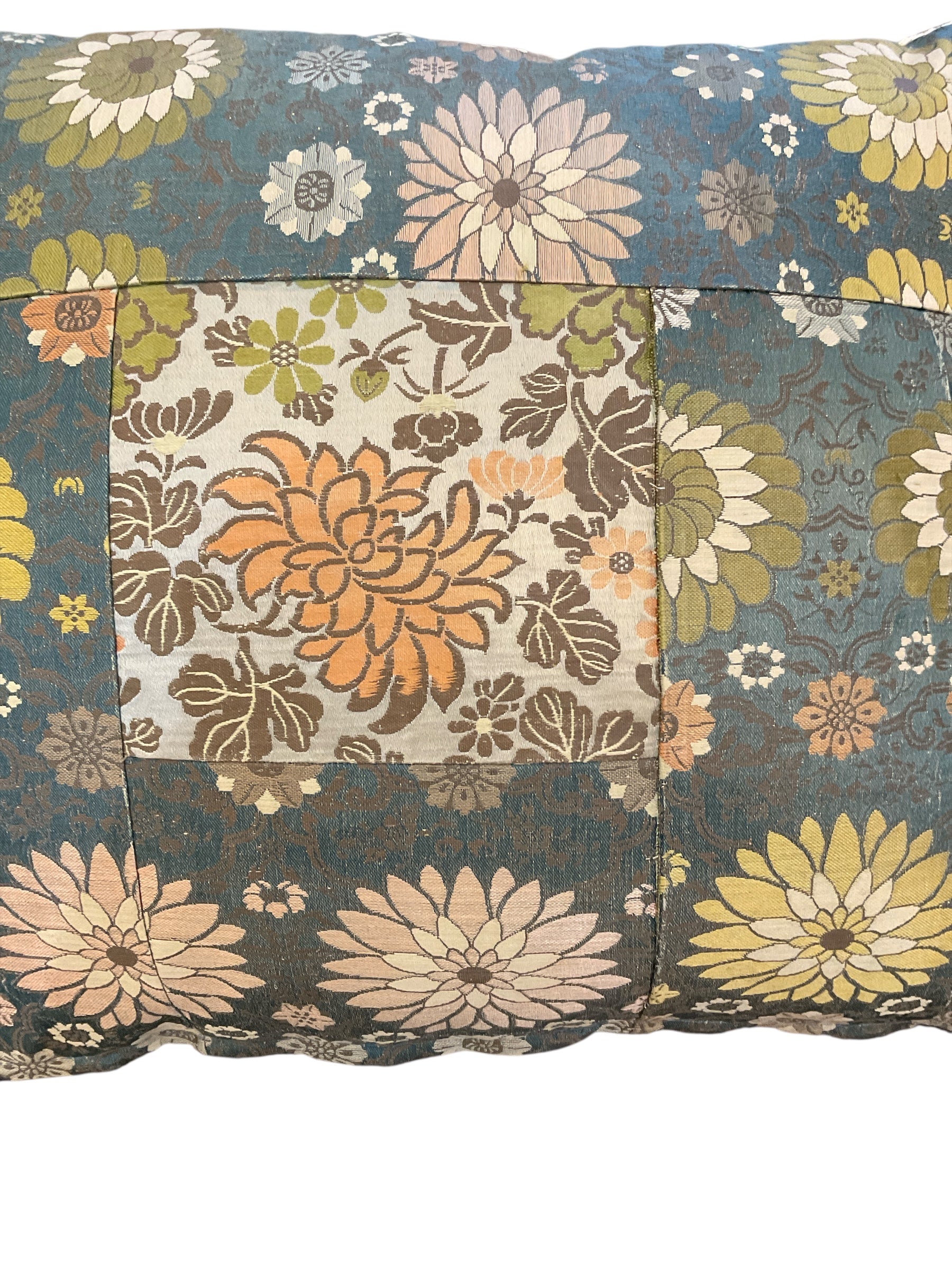 19th Century Japanese "Kesha" Textile Pillow