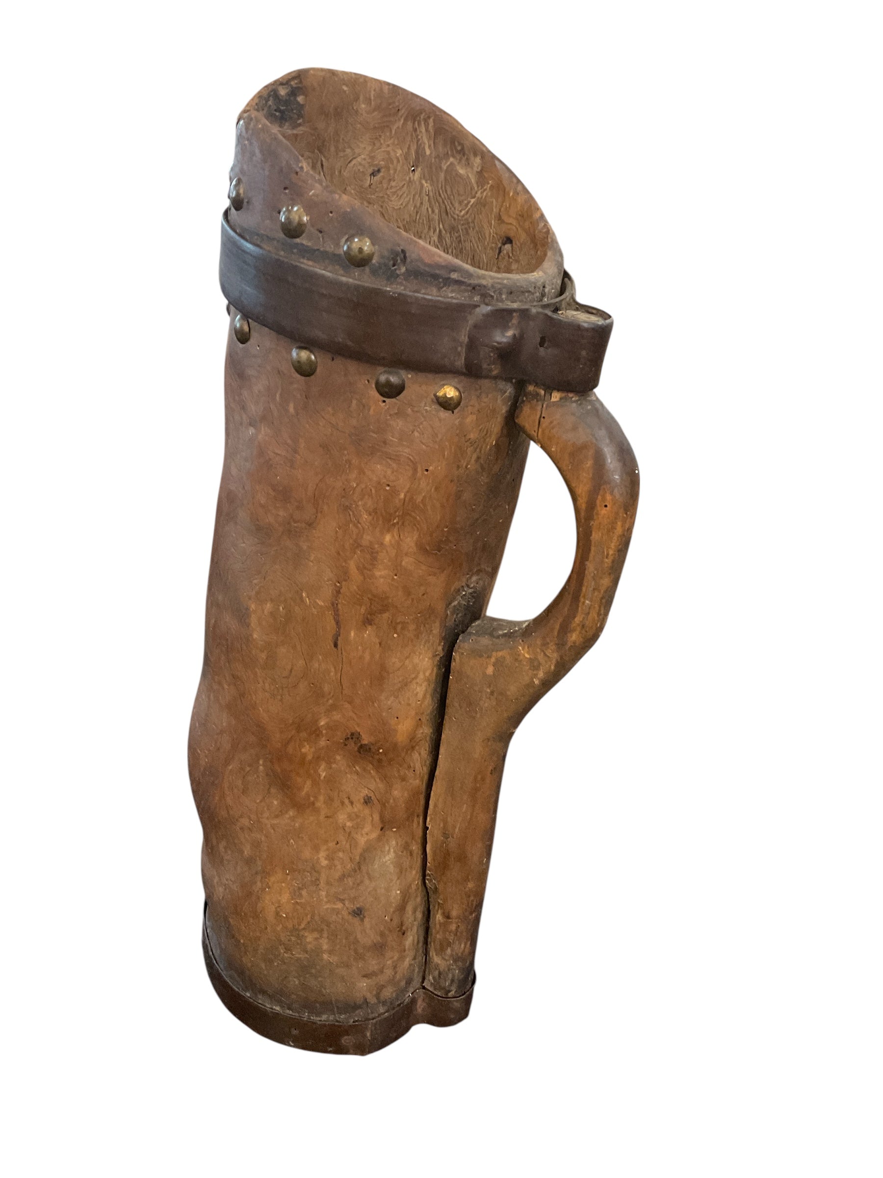 Primitive French Wood Pitcher