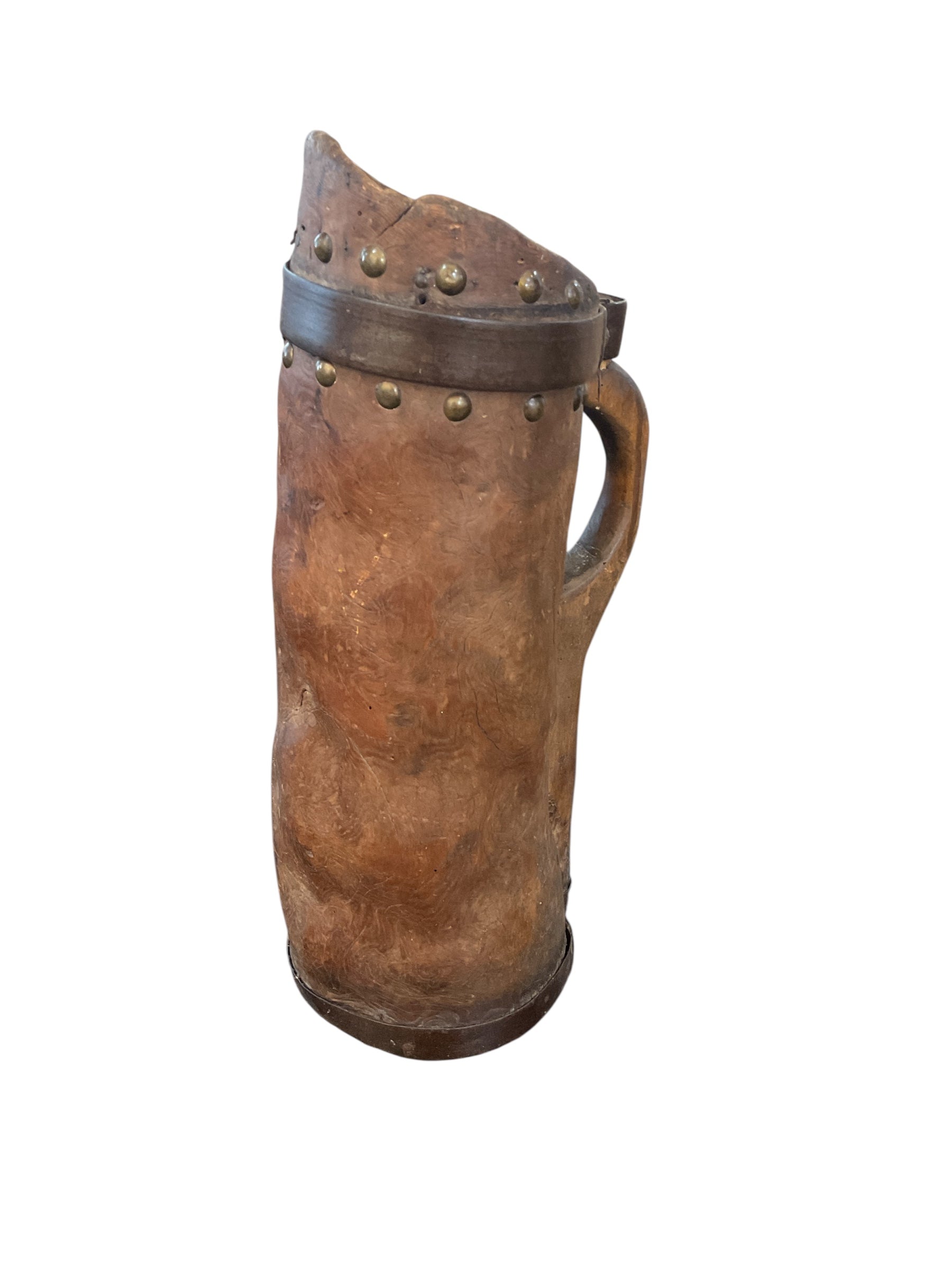 Primitive French Wood Pitcher