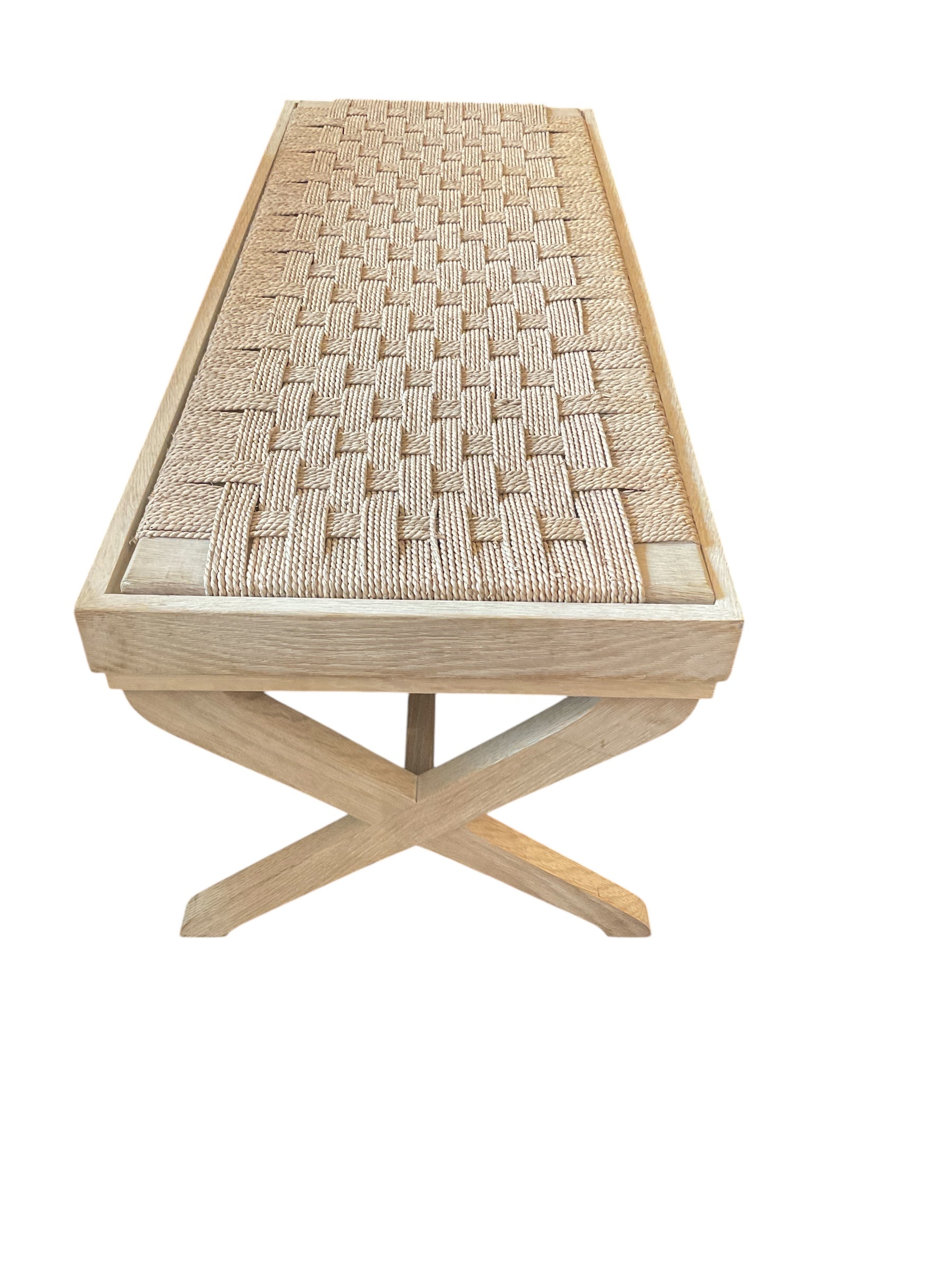 Lucca Studio Sadie Oak Woven Bench