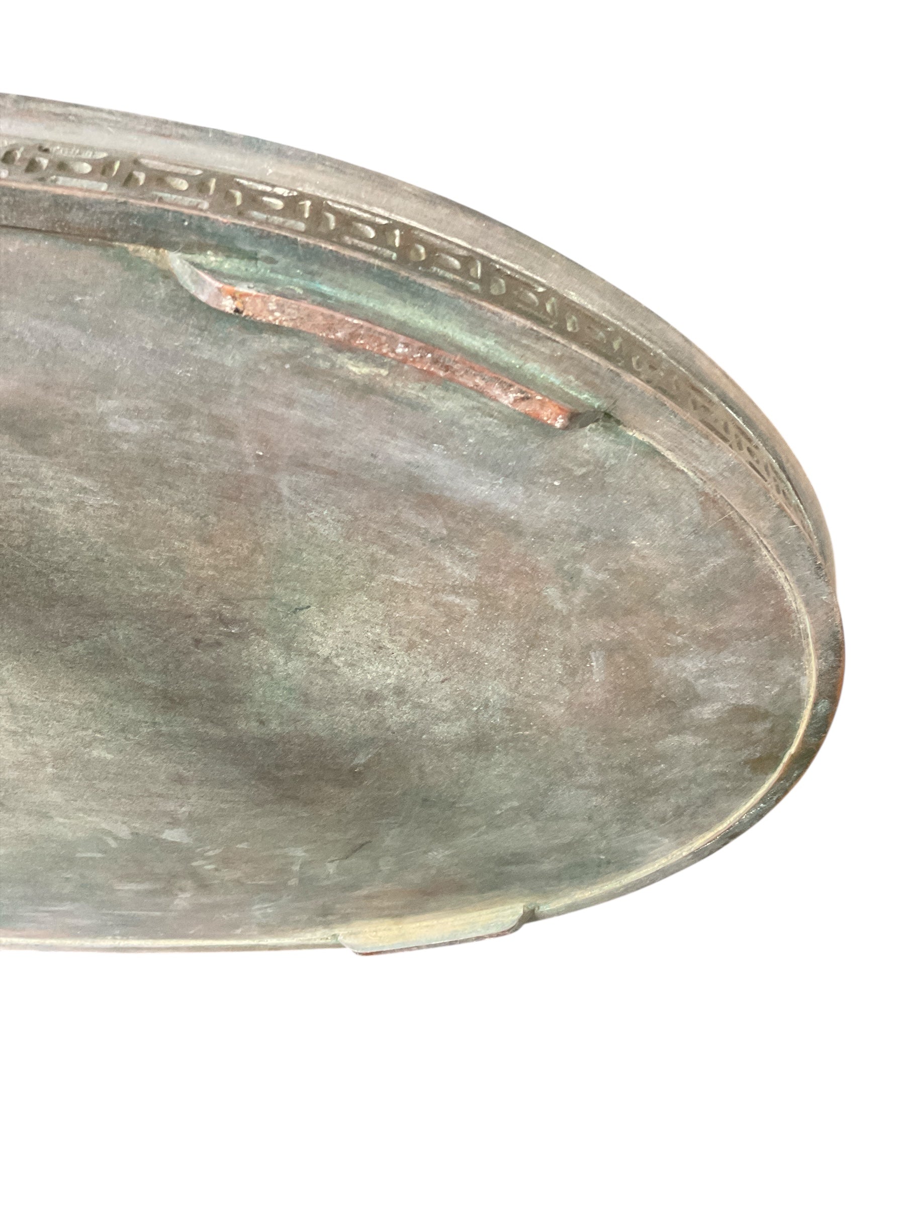Japanese 19th century bronze tray