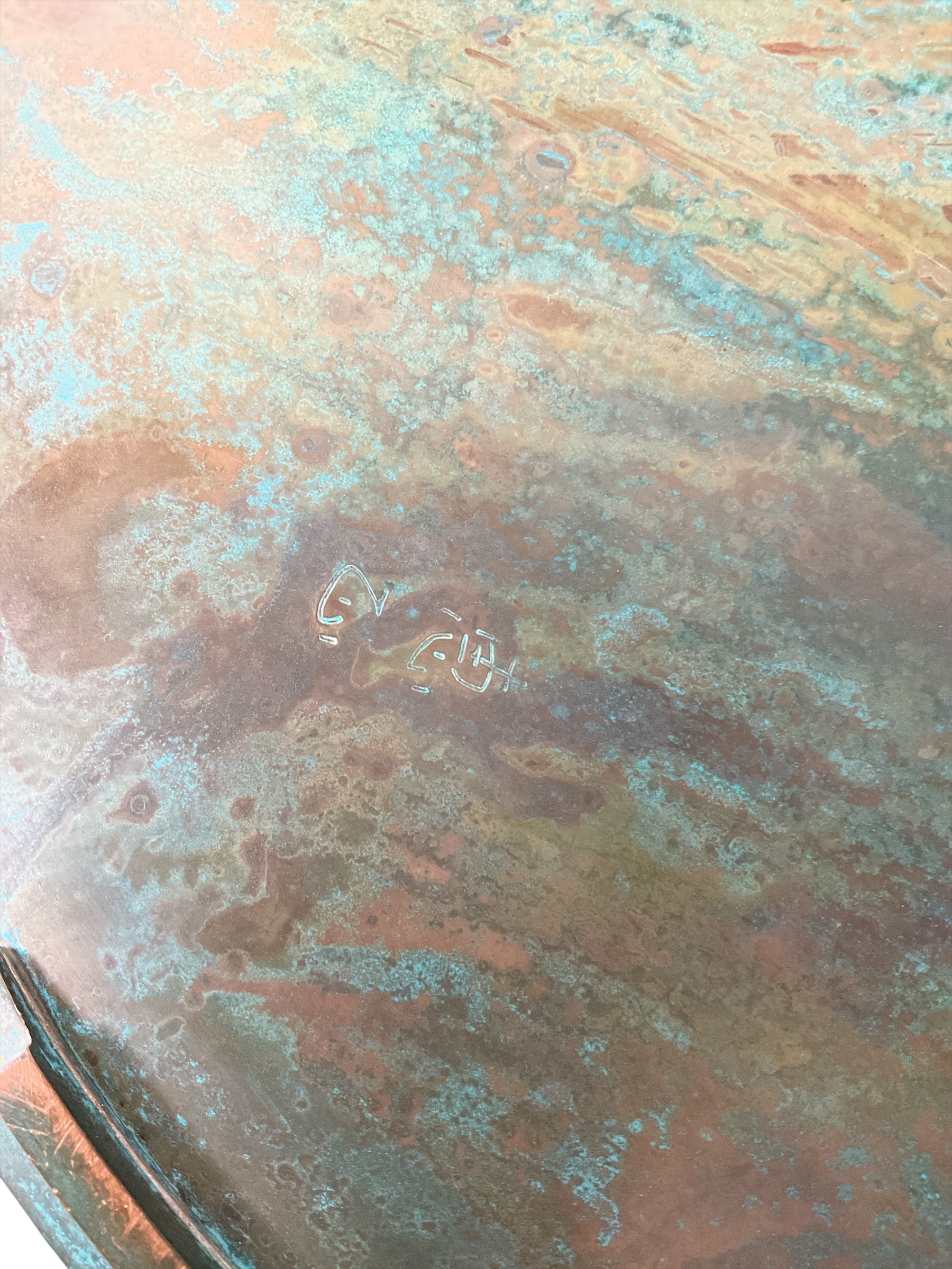 Japanese 19th century bronze tray