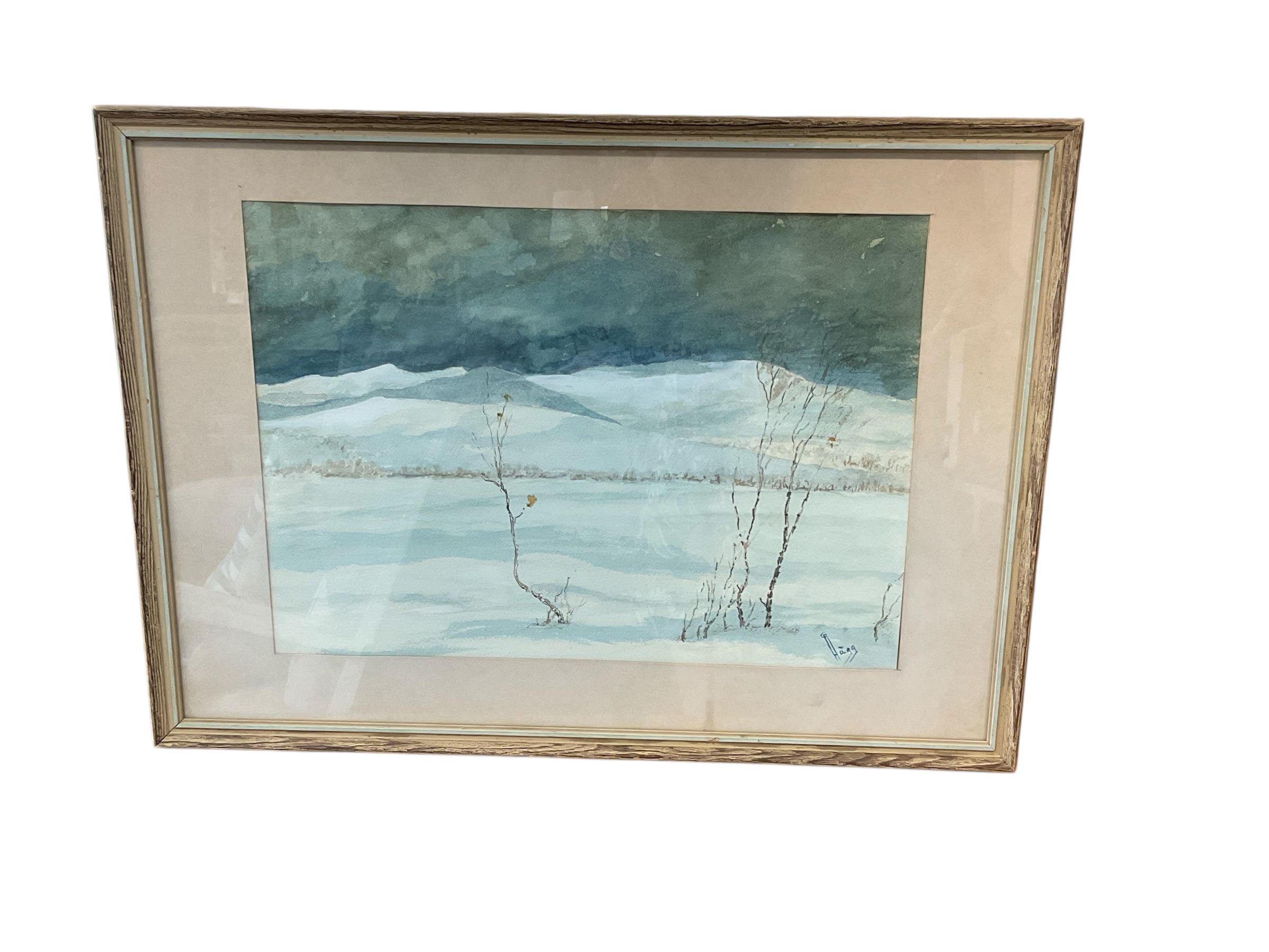 Vintage Swedish Landscape Painting
