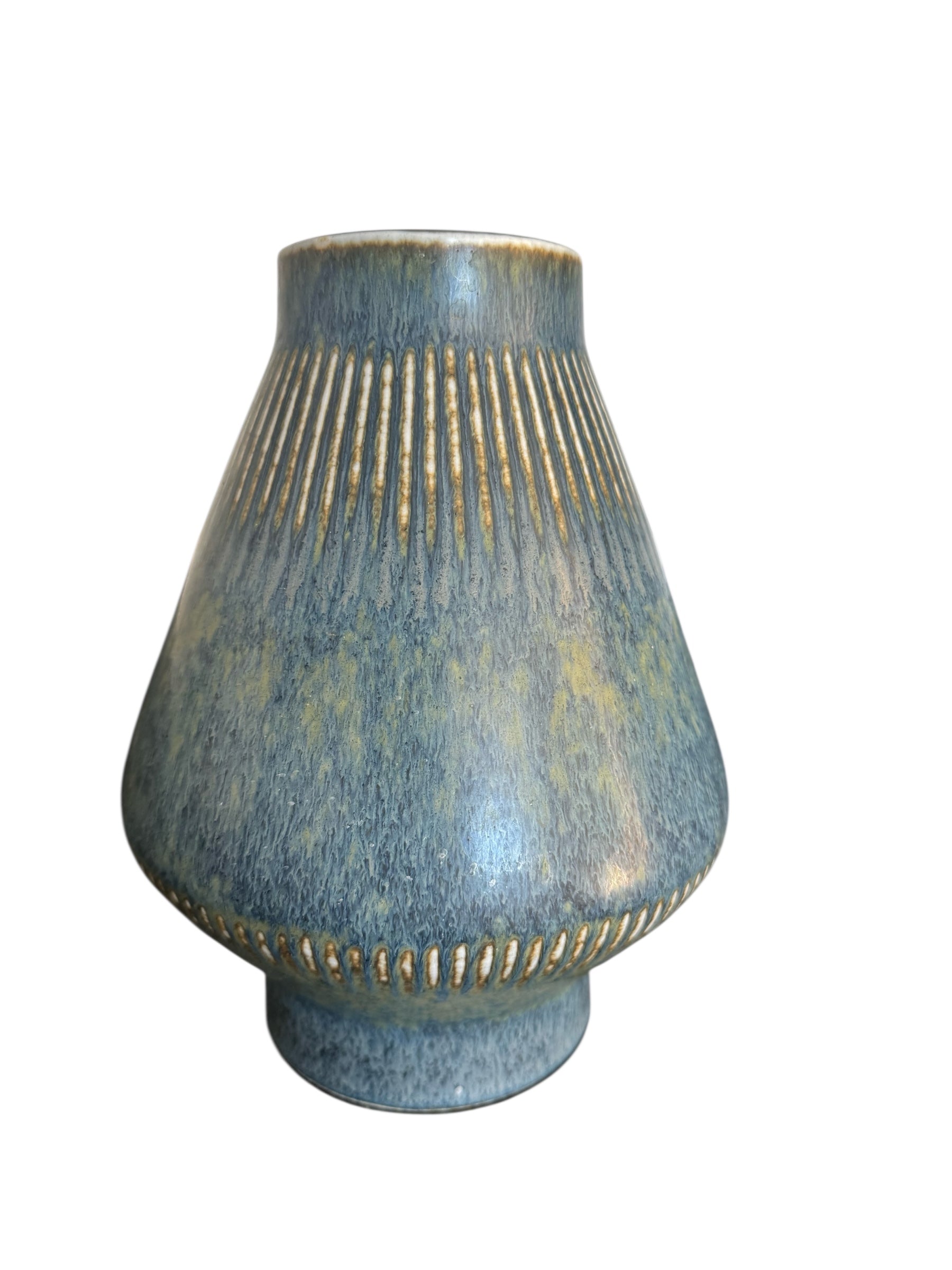Carl Stalhane Ceramic Vase, Signed