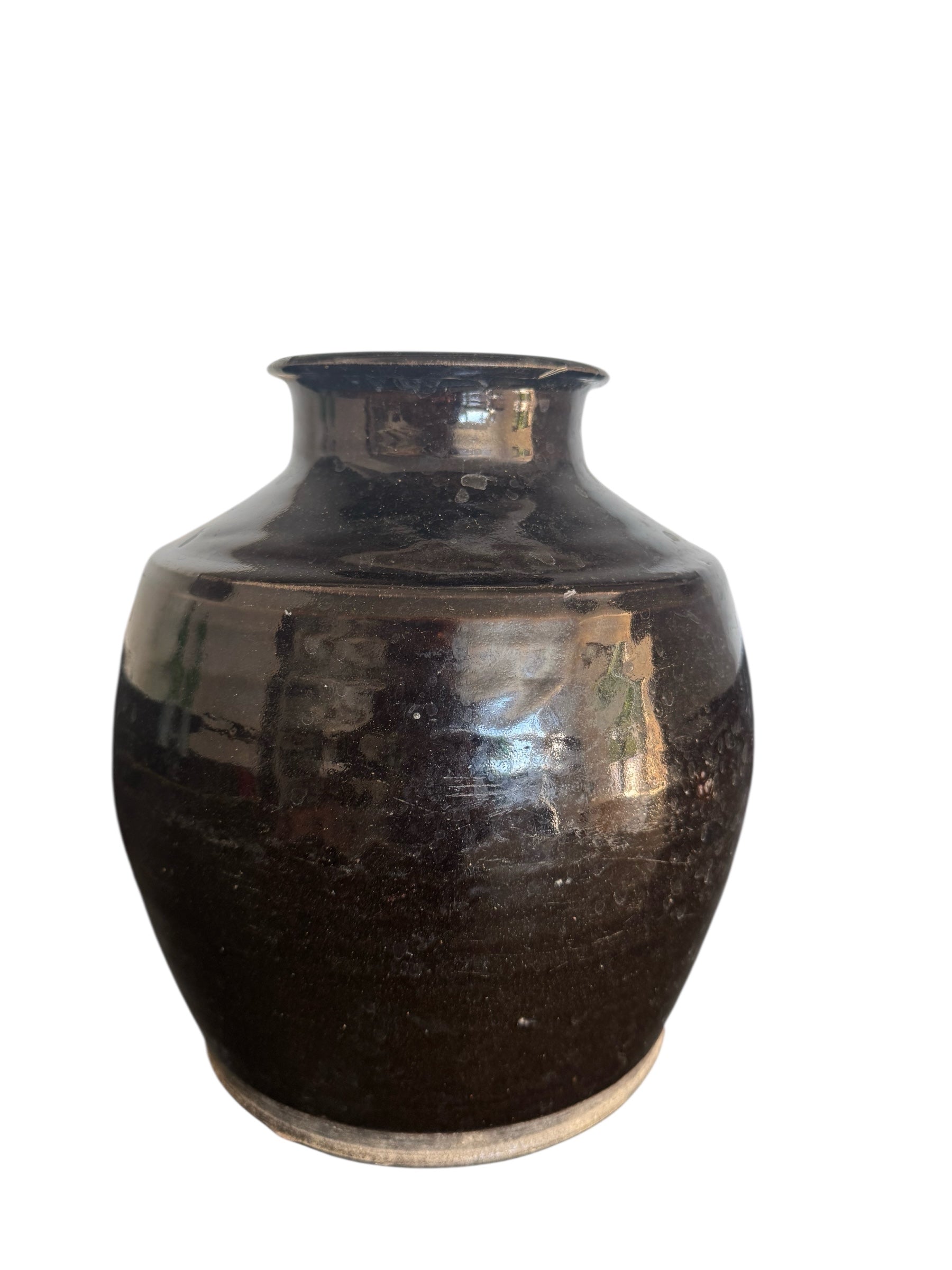 Antique Central Asia Black Vase