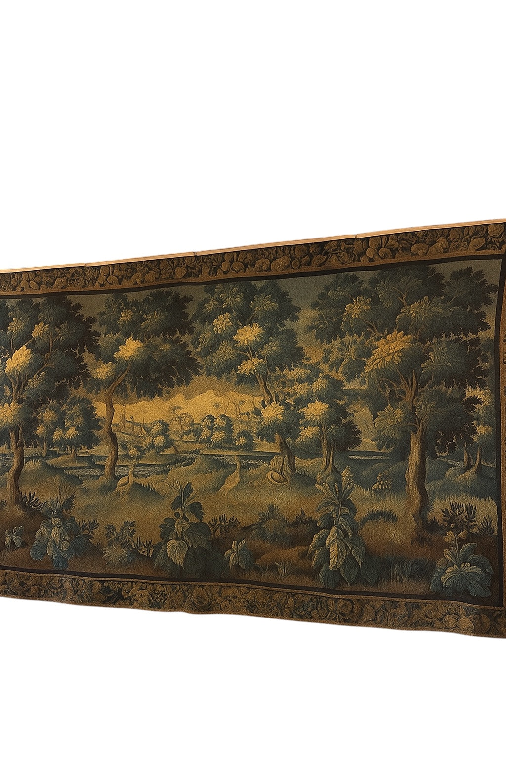 Superb 18th Century French Wall Size Verdure Tapestry