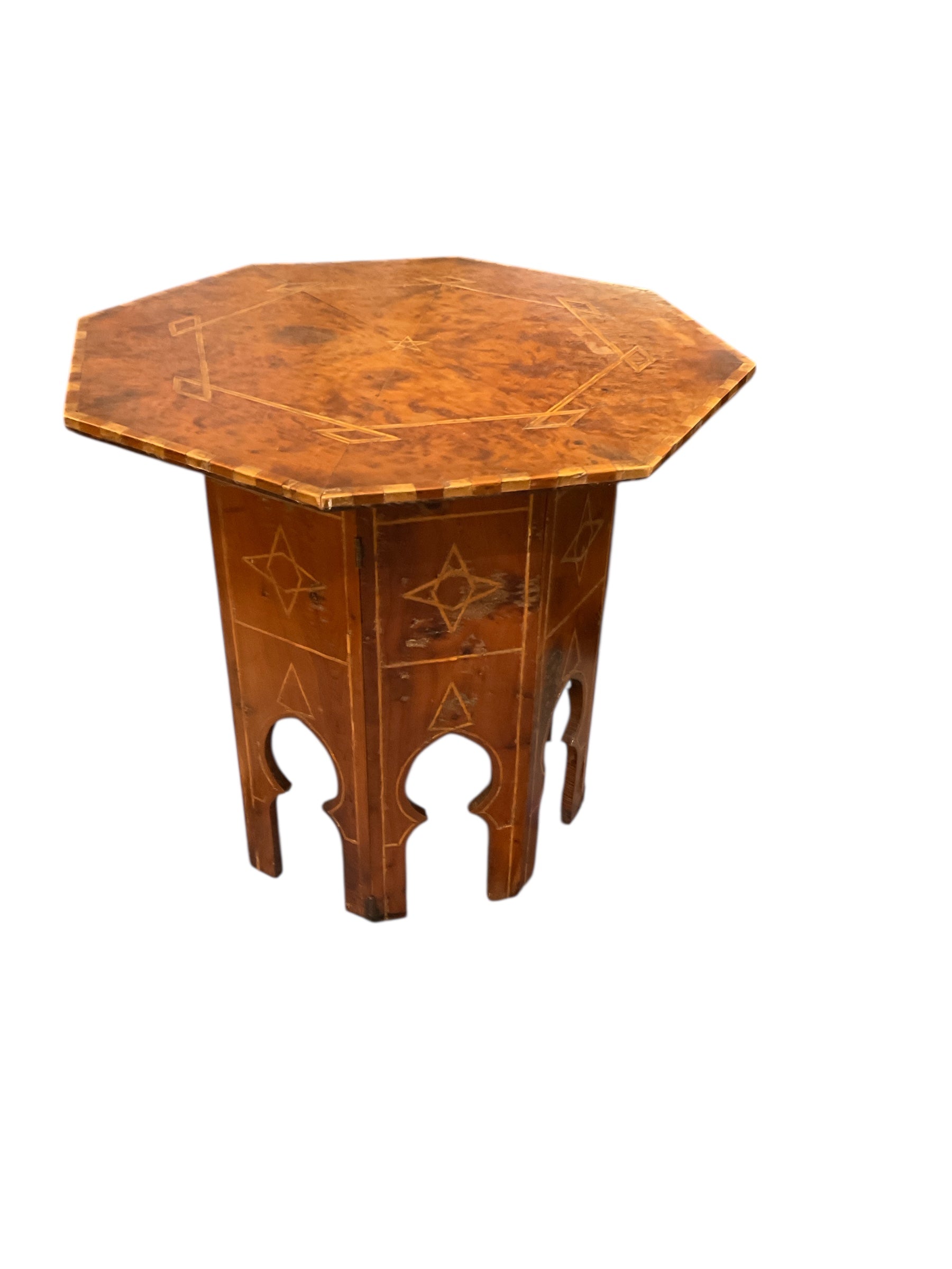 Highly Decorative Inlaid Moroccan Side Table