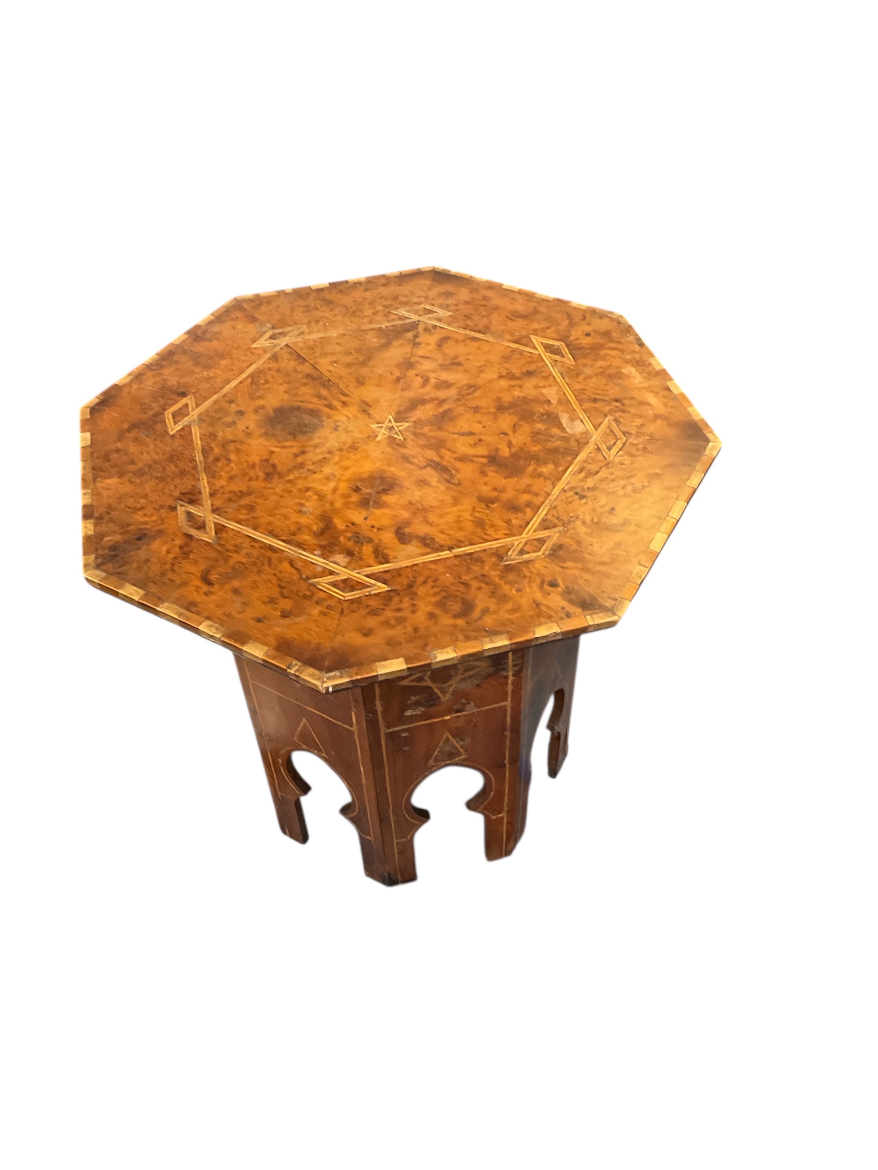 Highly Decorative Inlaid Moroccan Side Table
