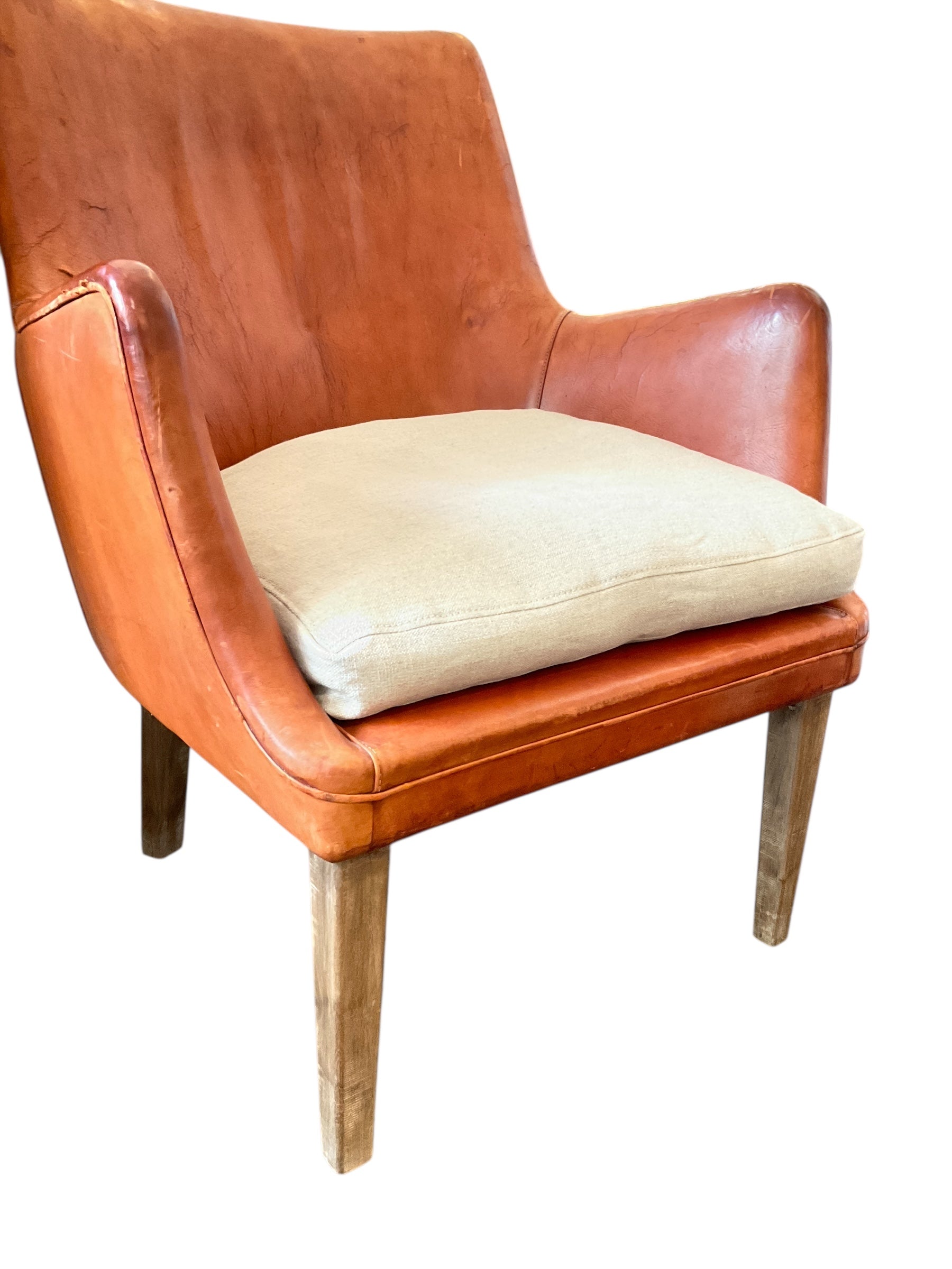 Arne Vodder Single Leather Chair