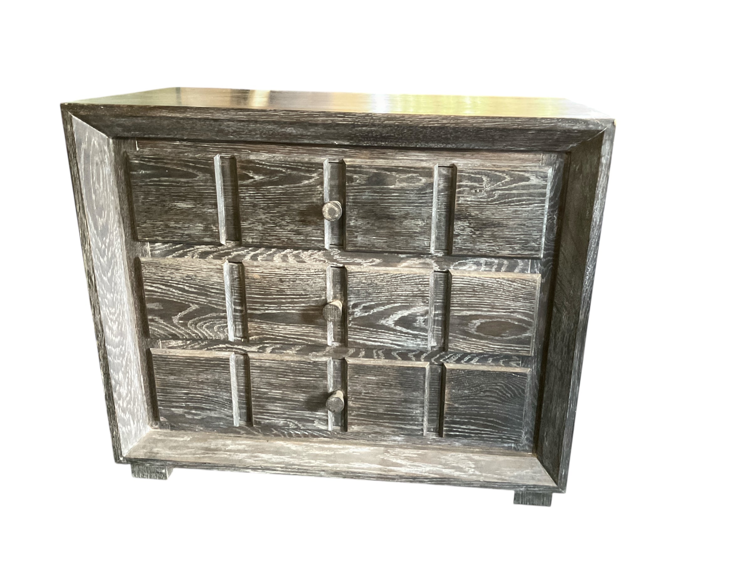 Limited Edition Grey Cerused Oak Nightstand