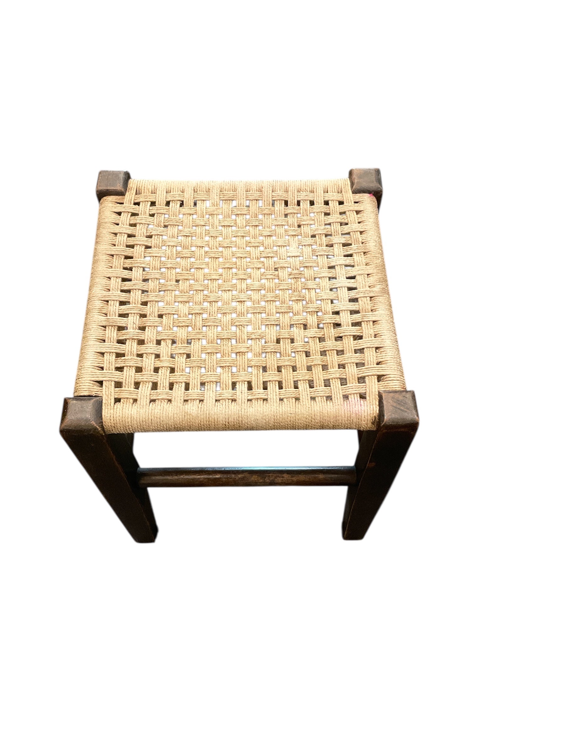 Vintage French Rope Top Stool