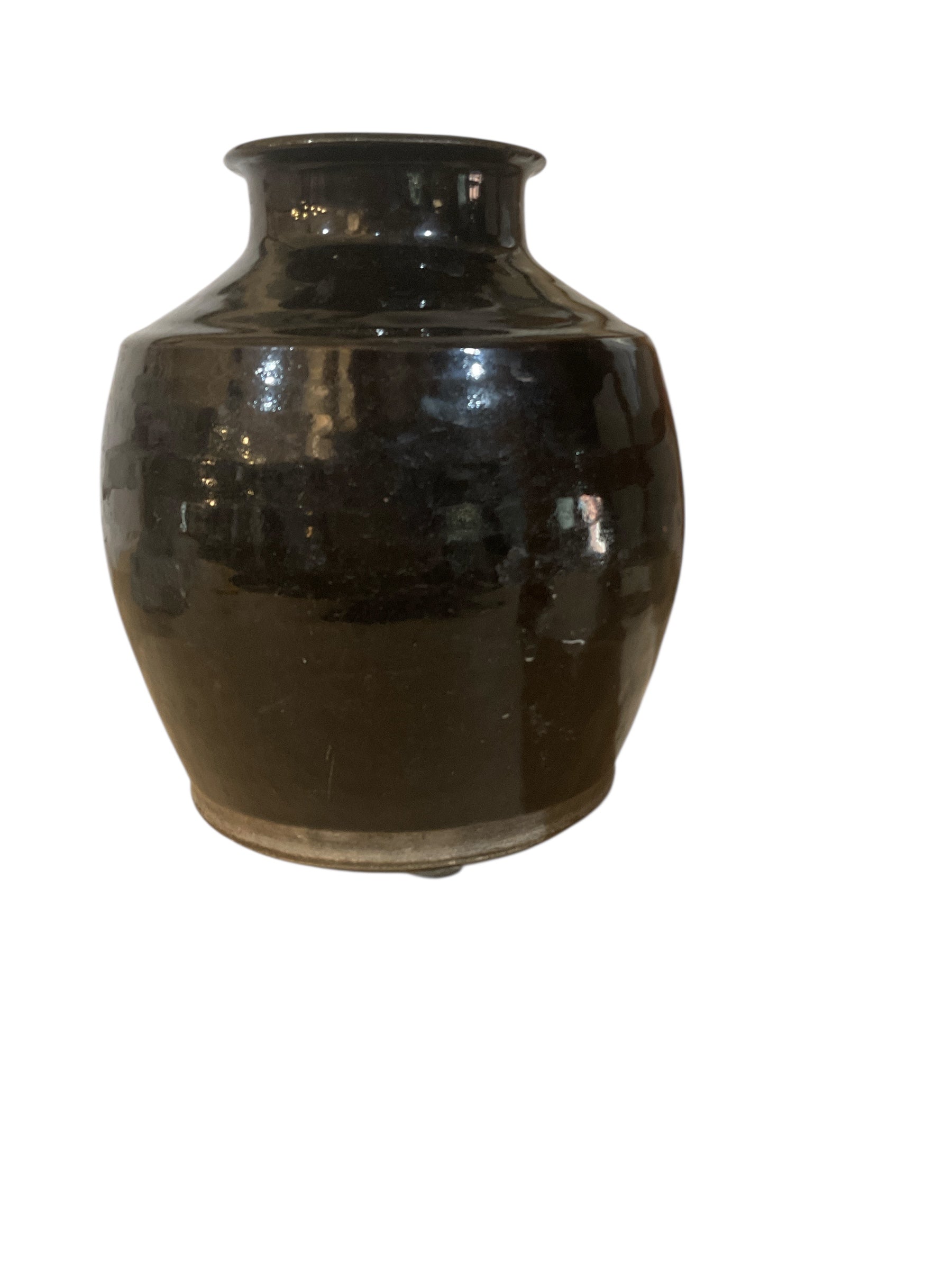 Antique Central Asian Black Glaze Vase