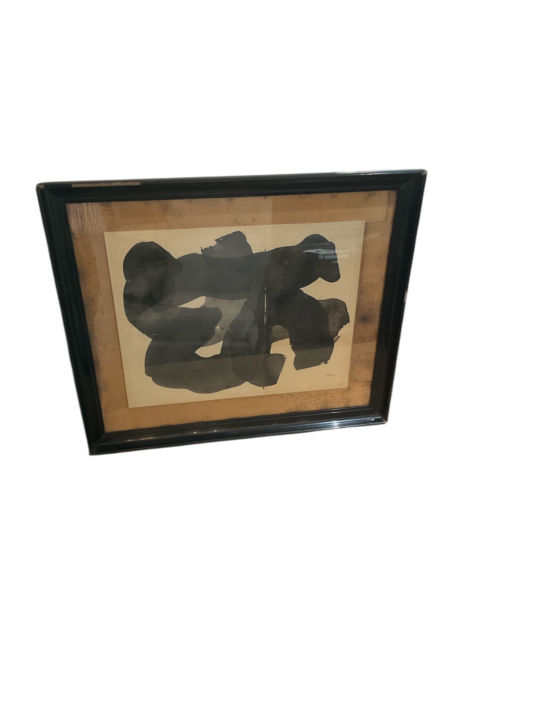 Original Ink Painting in Antique Frame