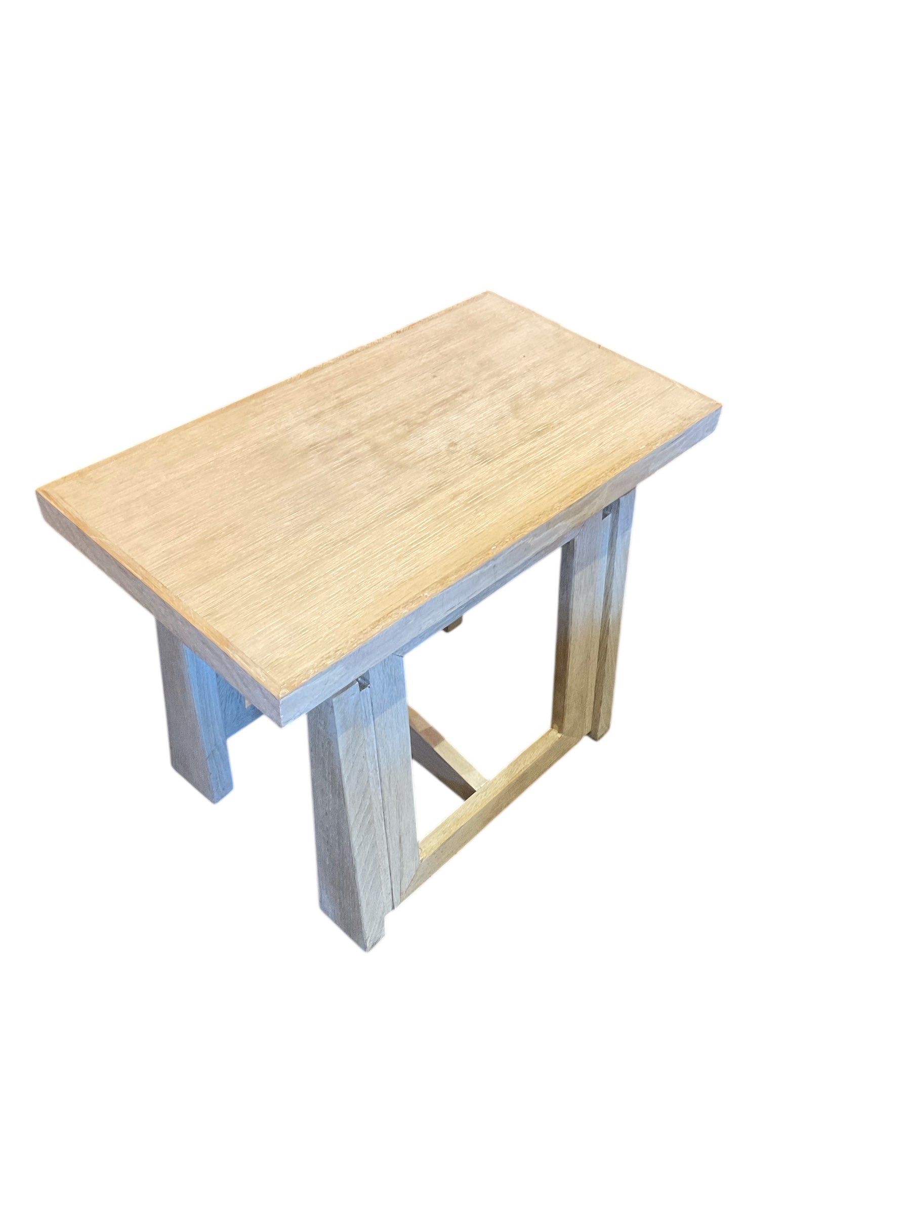 Limited Edition Cerused Oak Side Table