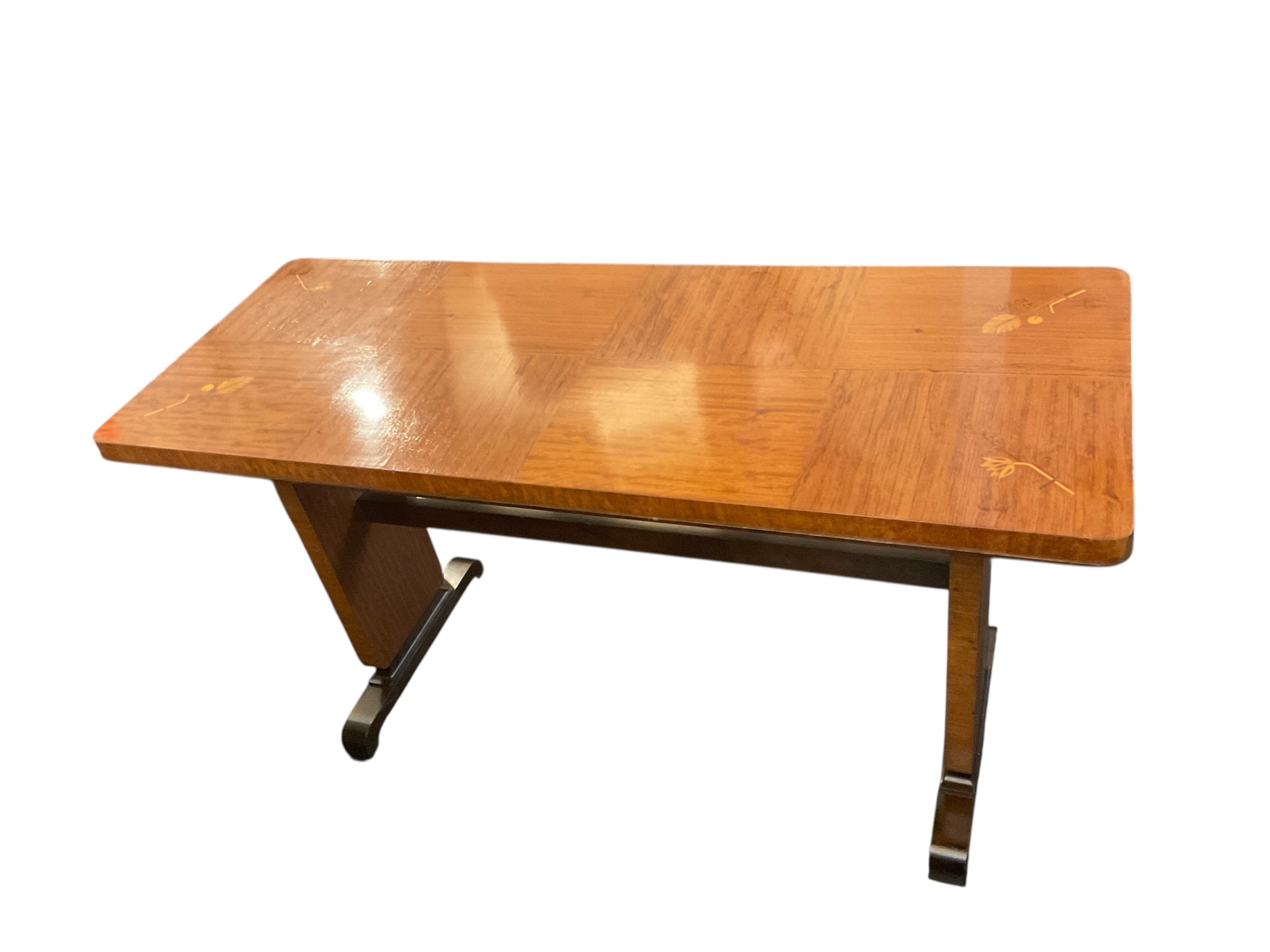 1930s Swedish grace inlaid console Table