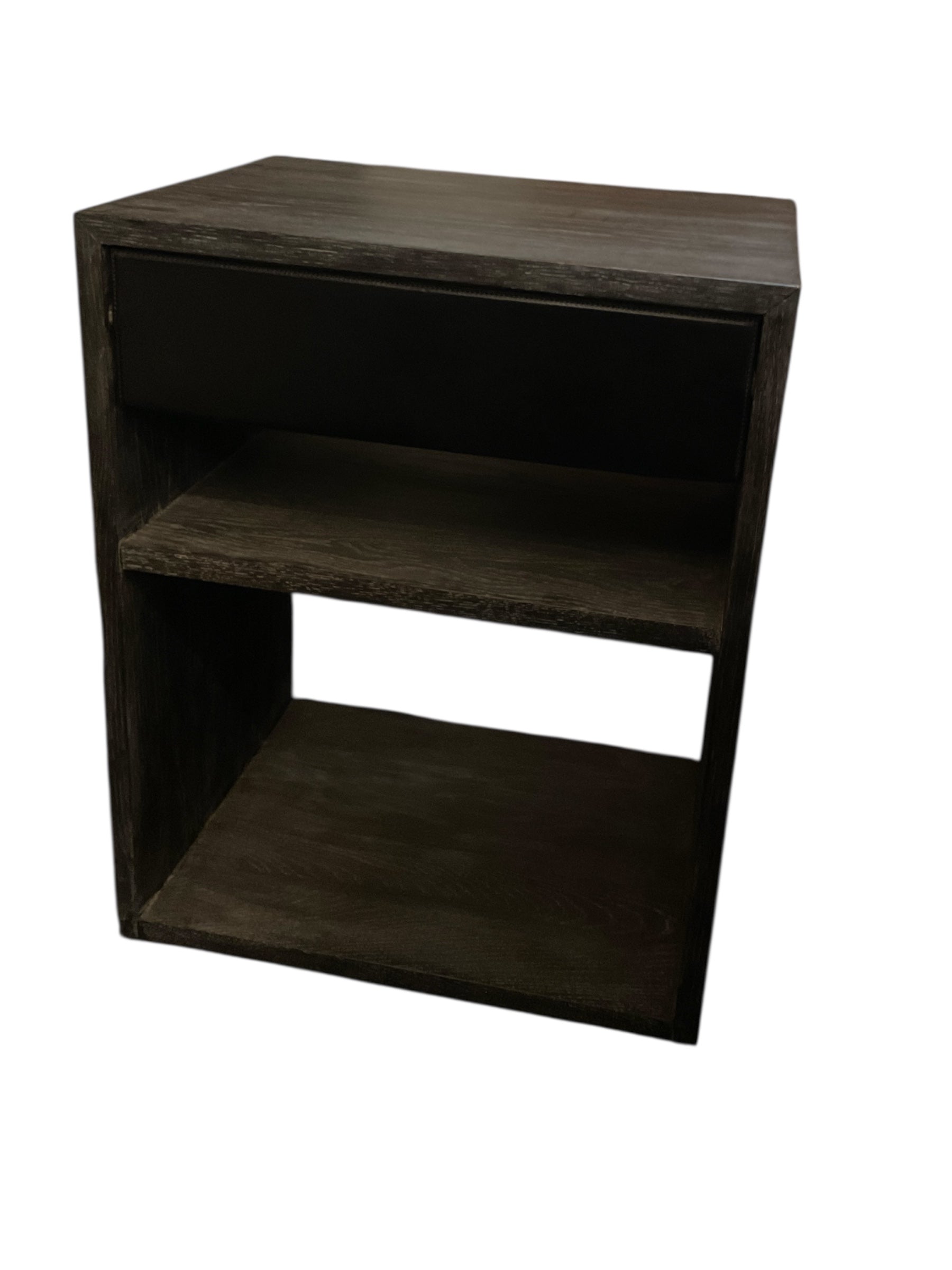 Black Cerused Oak Nightstand