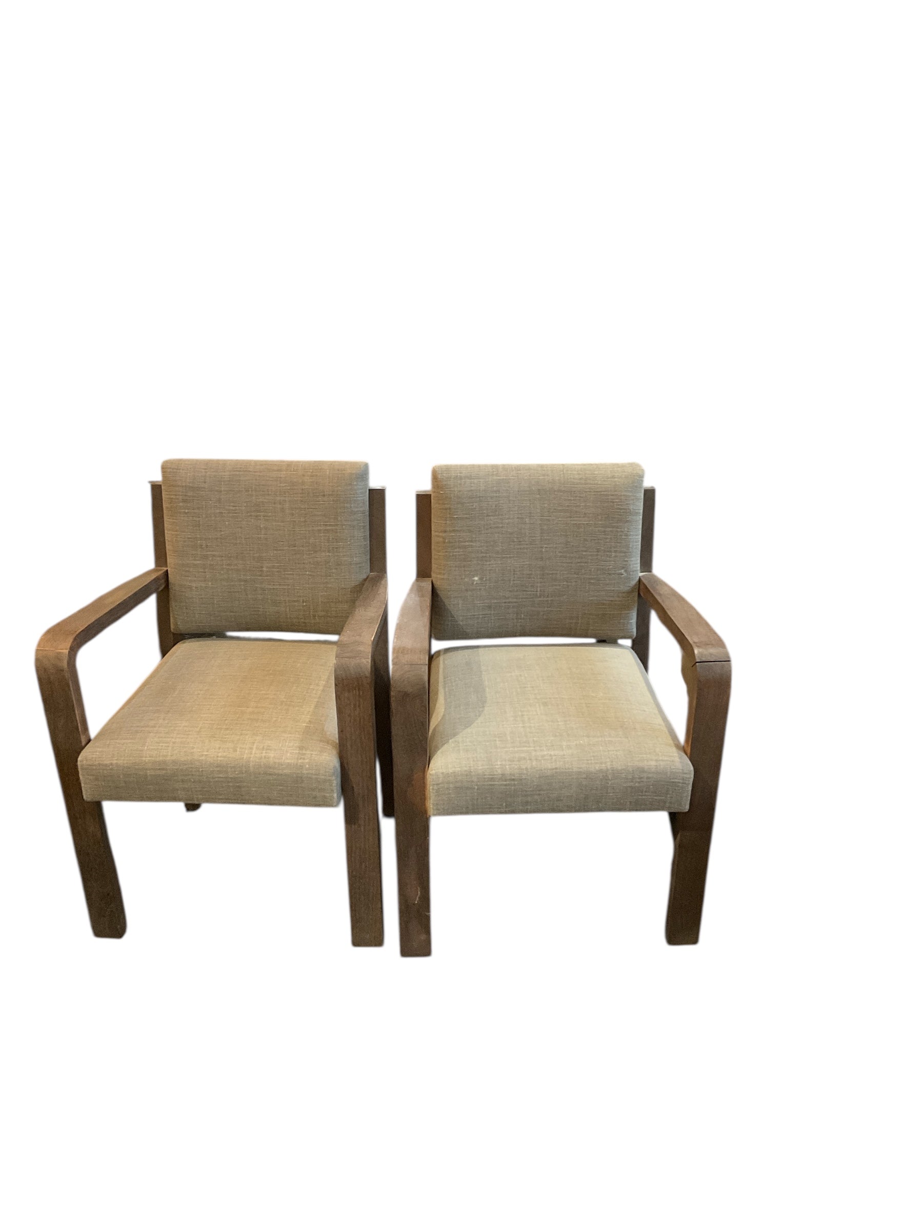 Pair of 1940's French Arm Chairs