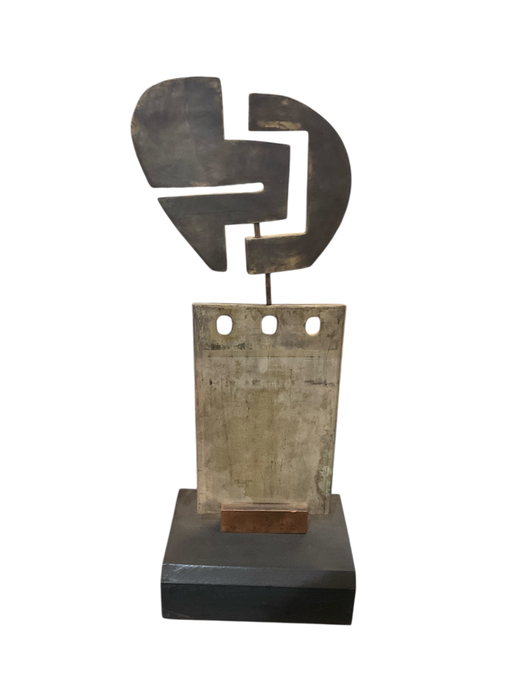 Stephen Keeney bronze modernist sculpture