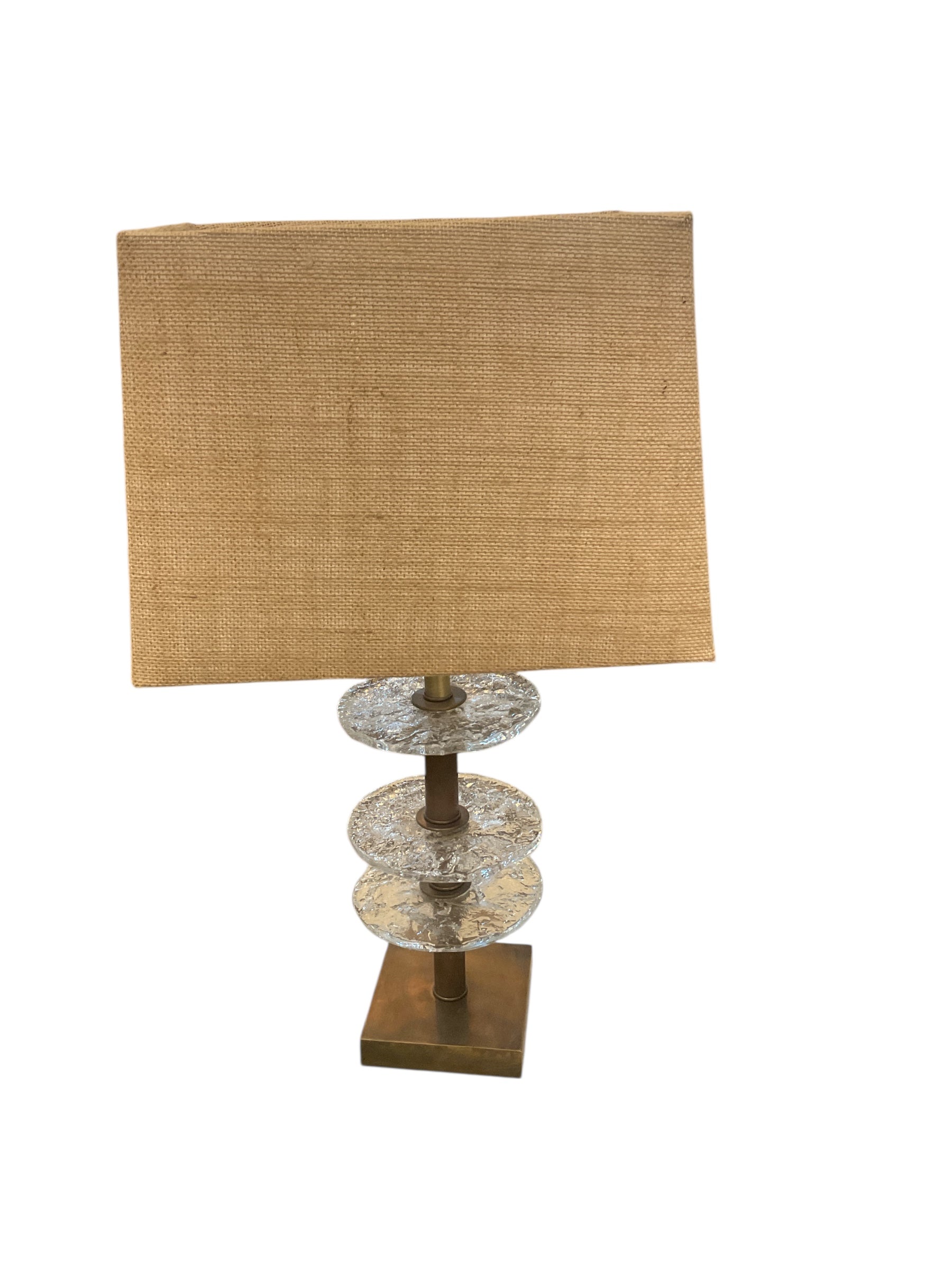 Limited Edition Table Lamp with Murano Glass Elements