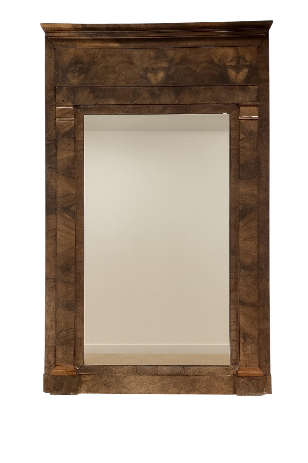 Large 19th Century Walnut Mirror