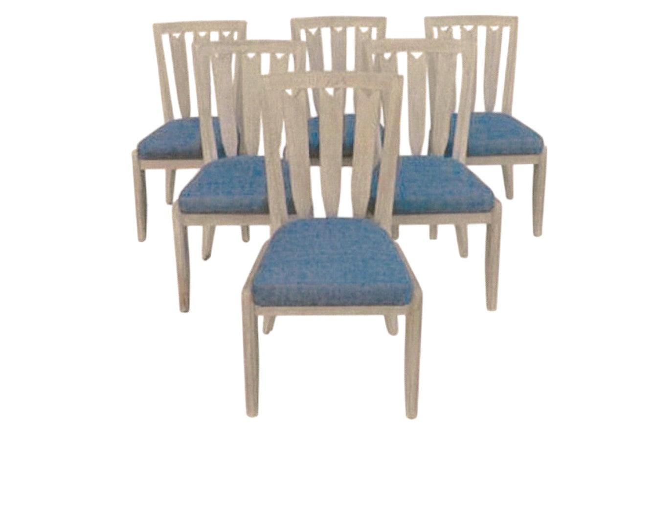 Set of (6) Guillerme & Chambron Dining Chairs