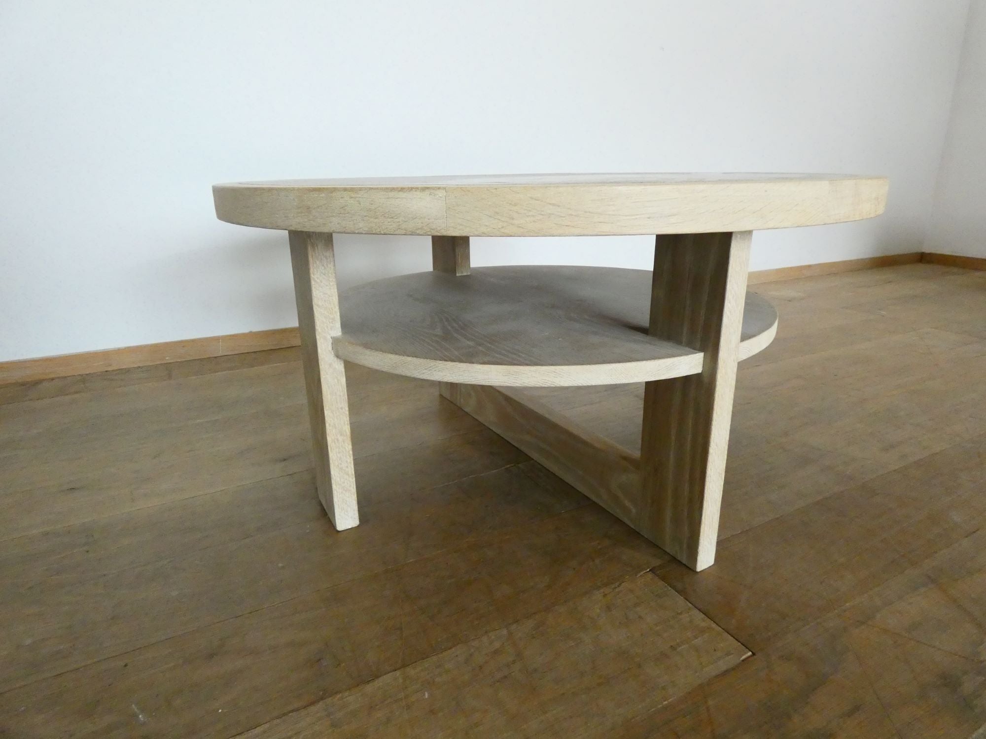 Lucca Studio Dubin Oak and Cement Top Coffee Table