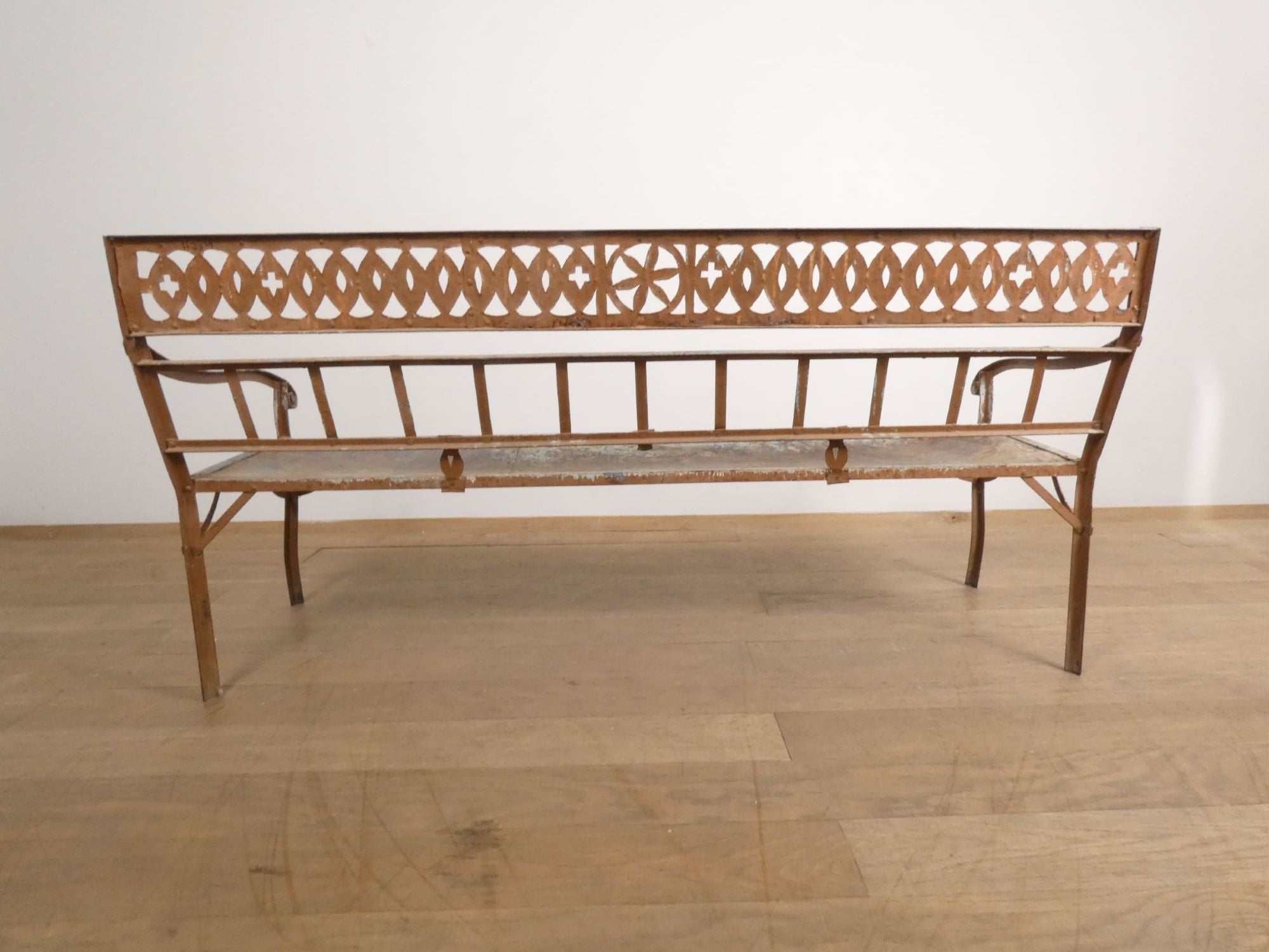 19th Century French Iron Bench