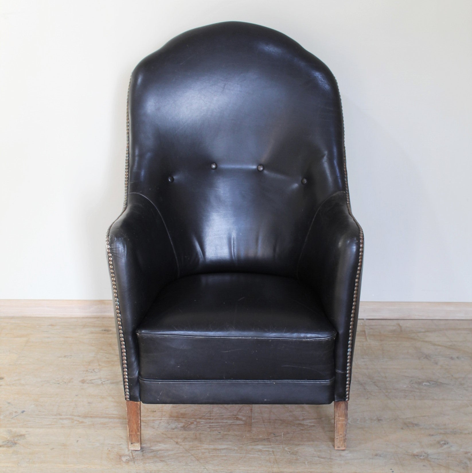 Vintage Danish Leather Arm Chair